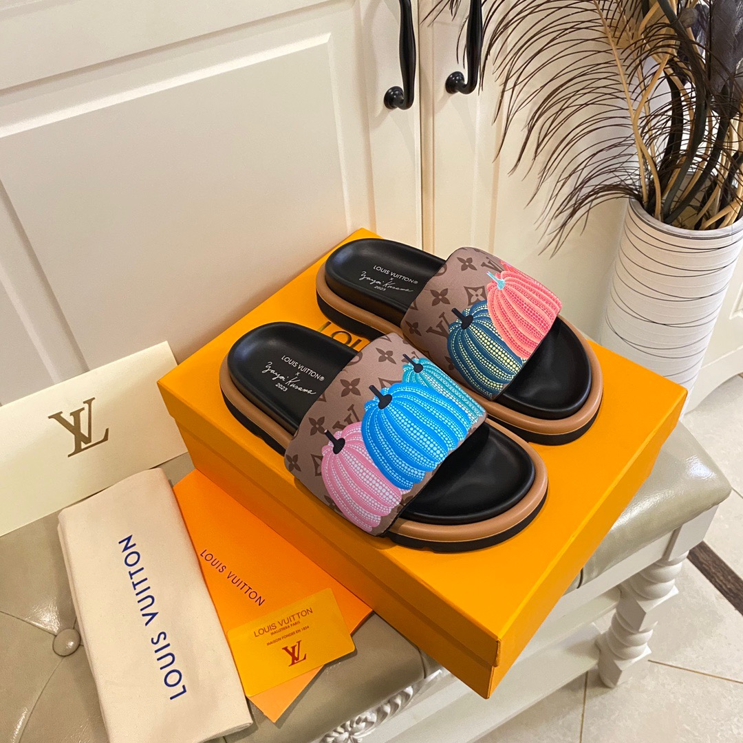 Louis Vuitton LV Pillow Yayoi Kusama Slide Sandal(Replica) - Sneaker Replica Workshop
