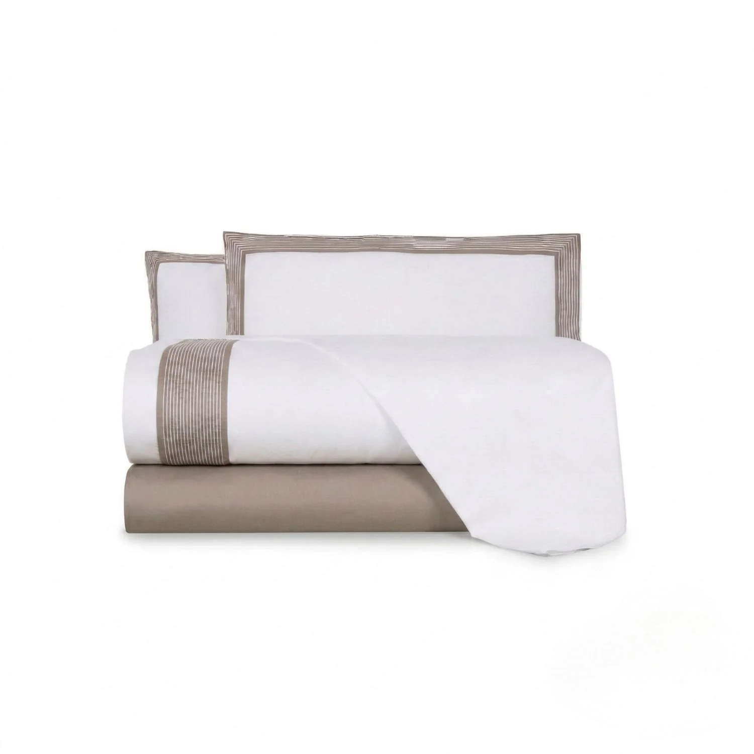 Completo Copripiumino In Raso Di Cotone Palazzo Gioioso Matrimoniale