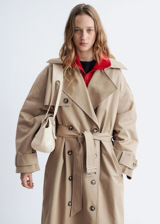 & Other Stories DOUBLE-BREASTED TRENCH COAT