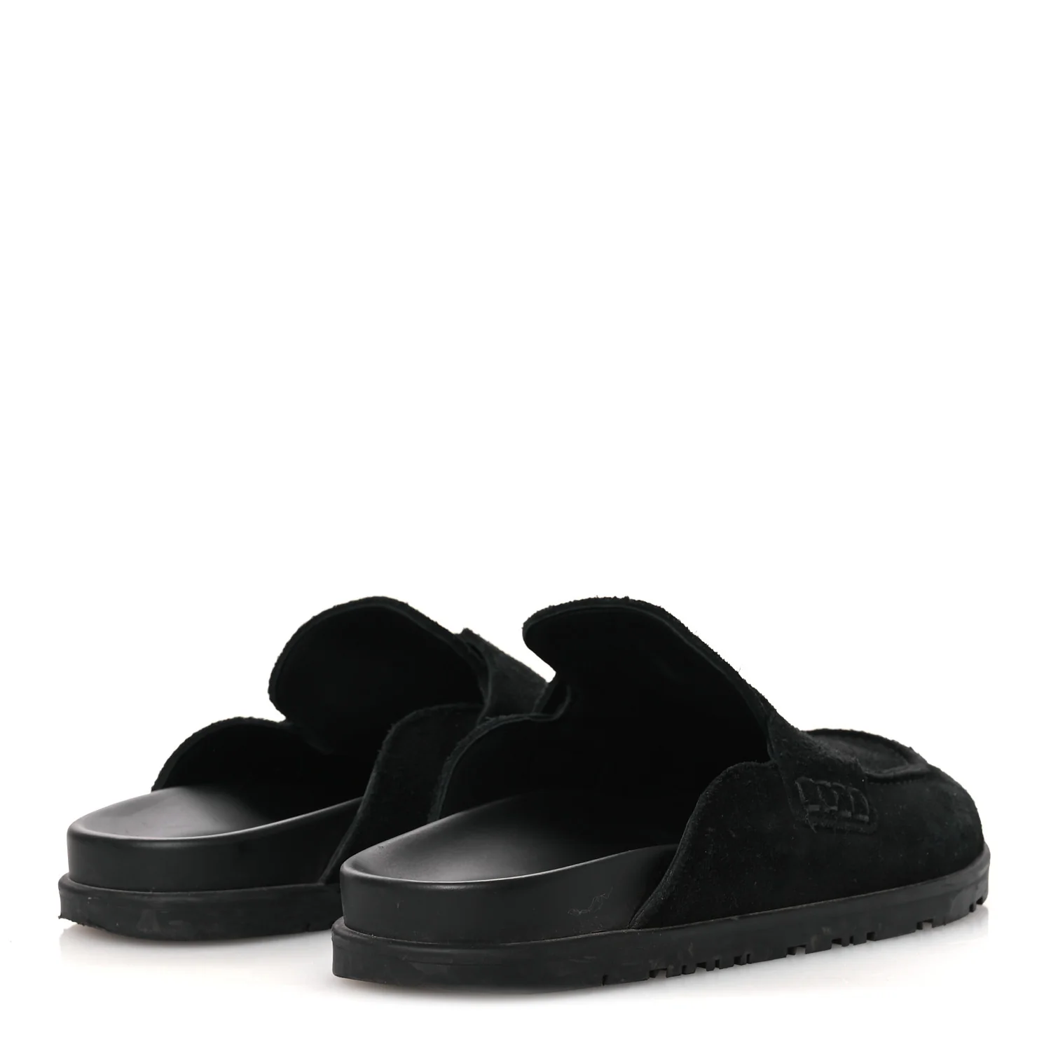Suede Calfskin Go Mules 37 Black - Top Club