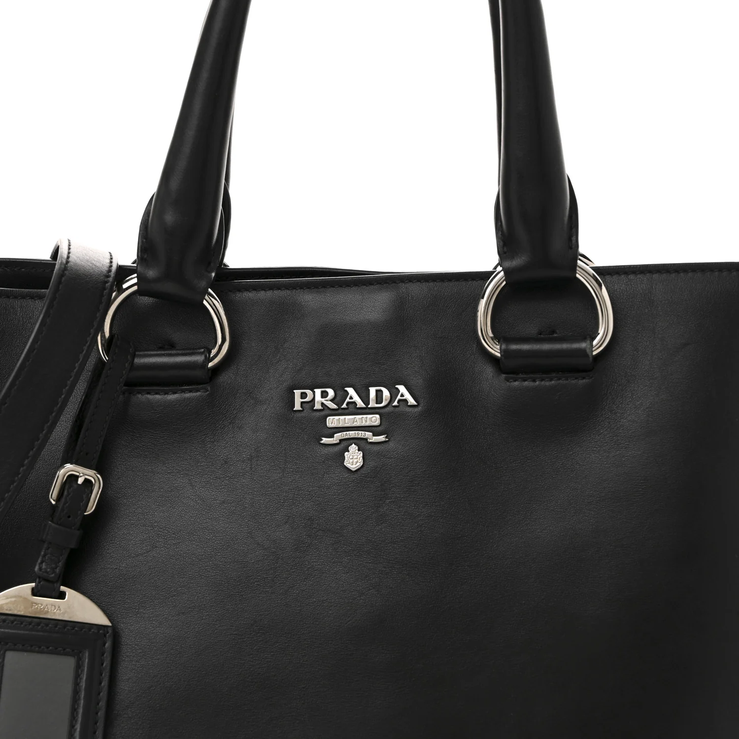 Soft Calf Shopping Tote Black - Top Club