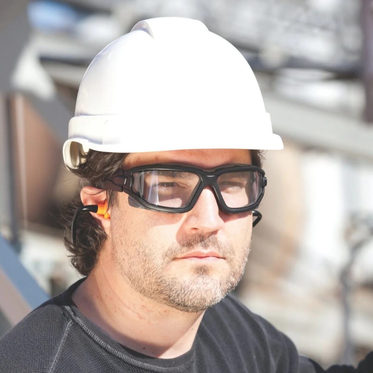 Pyramex I-Force Safety Glasses Black, Foam-Padded, with Clear Anti-Fog Lenses - Alvarez Pro Painting LLC