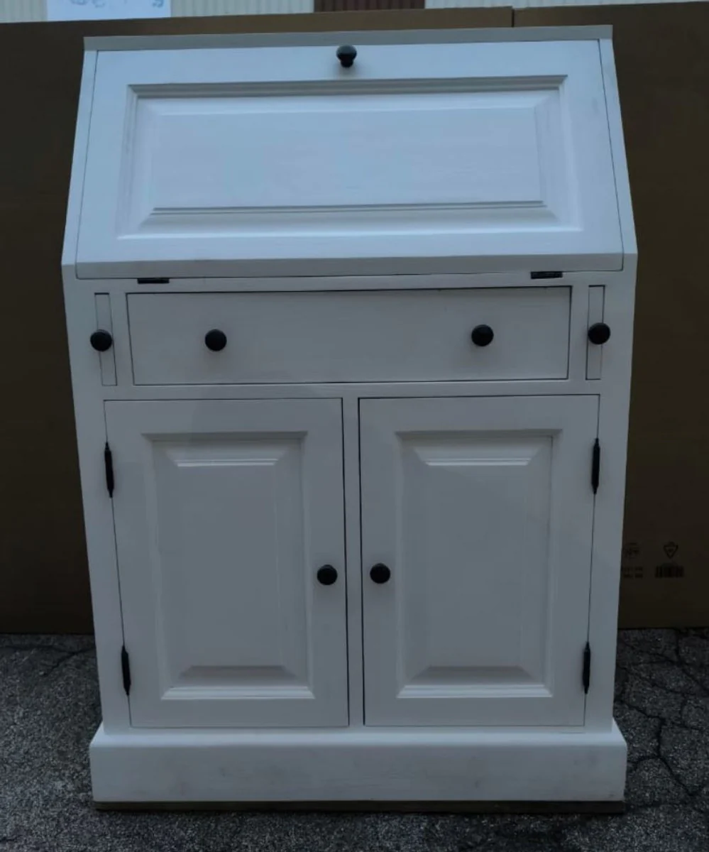 Country house style secretary chest of drawers white H. 110 cm - country house style furniture