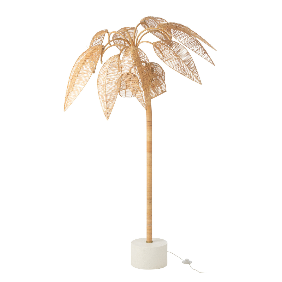 Vloerlamp Palmboom naturel Small