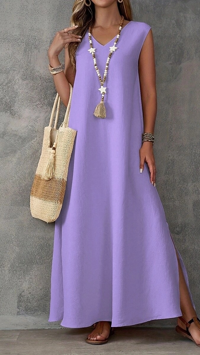 Women's Elegant Long A-Line Dress - Nordfashionstorm - Women's Clothing, Fashion for You - Nordfashionstorm.com