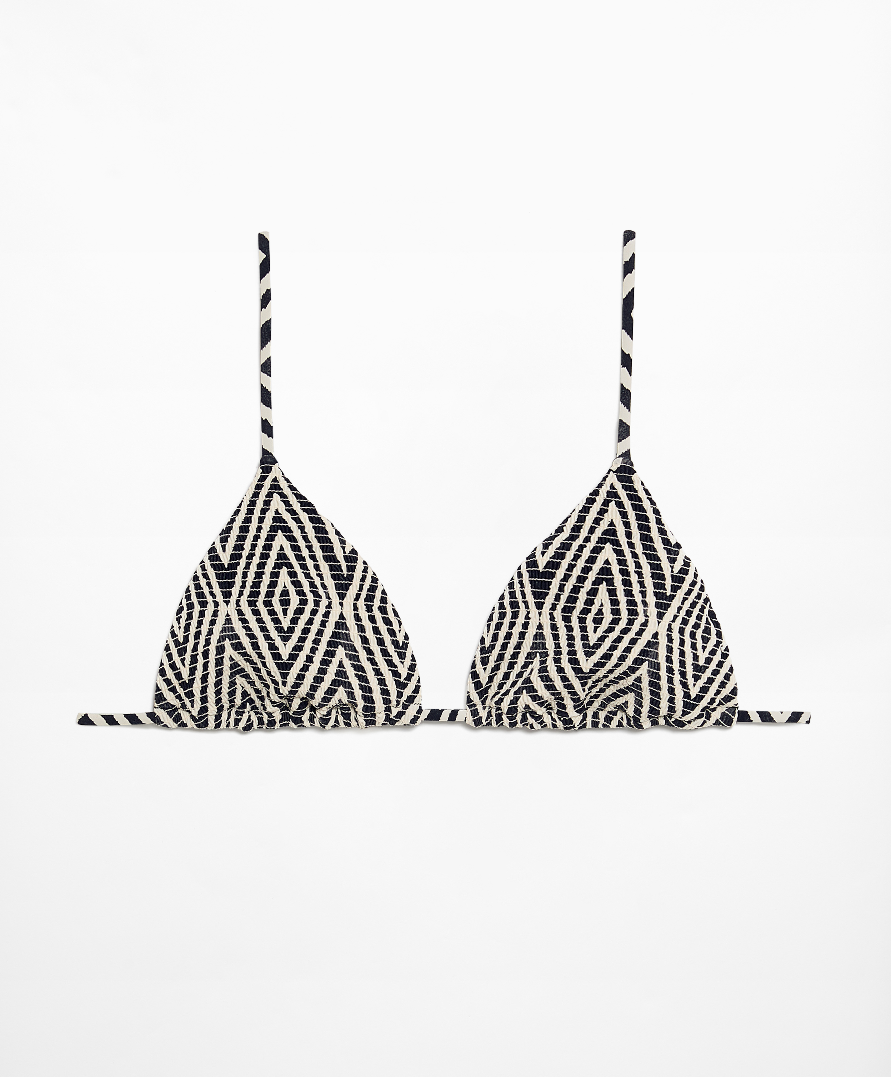OYSHO Smock stamp print triangle bikini top