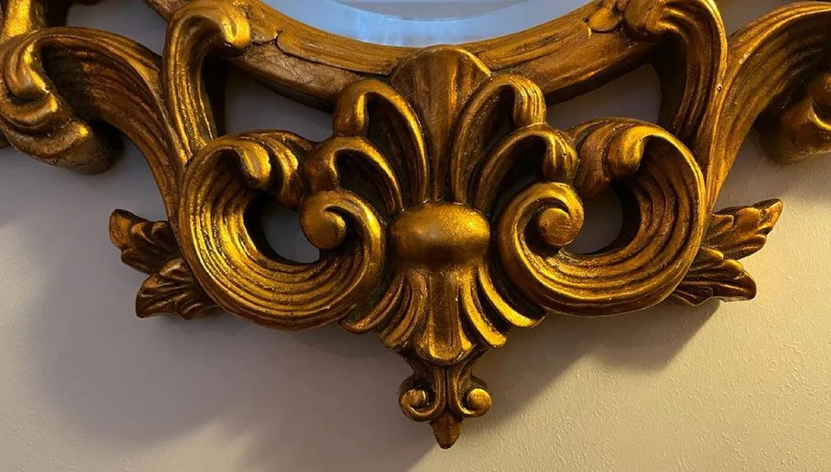 Baroque mirror gold - magnificent wall mirror with decorations - baroque wardrobe mirror - baroque style wall mirror - baroque furniture - furniture baroque style - noble & magnificent