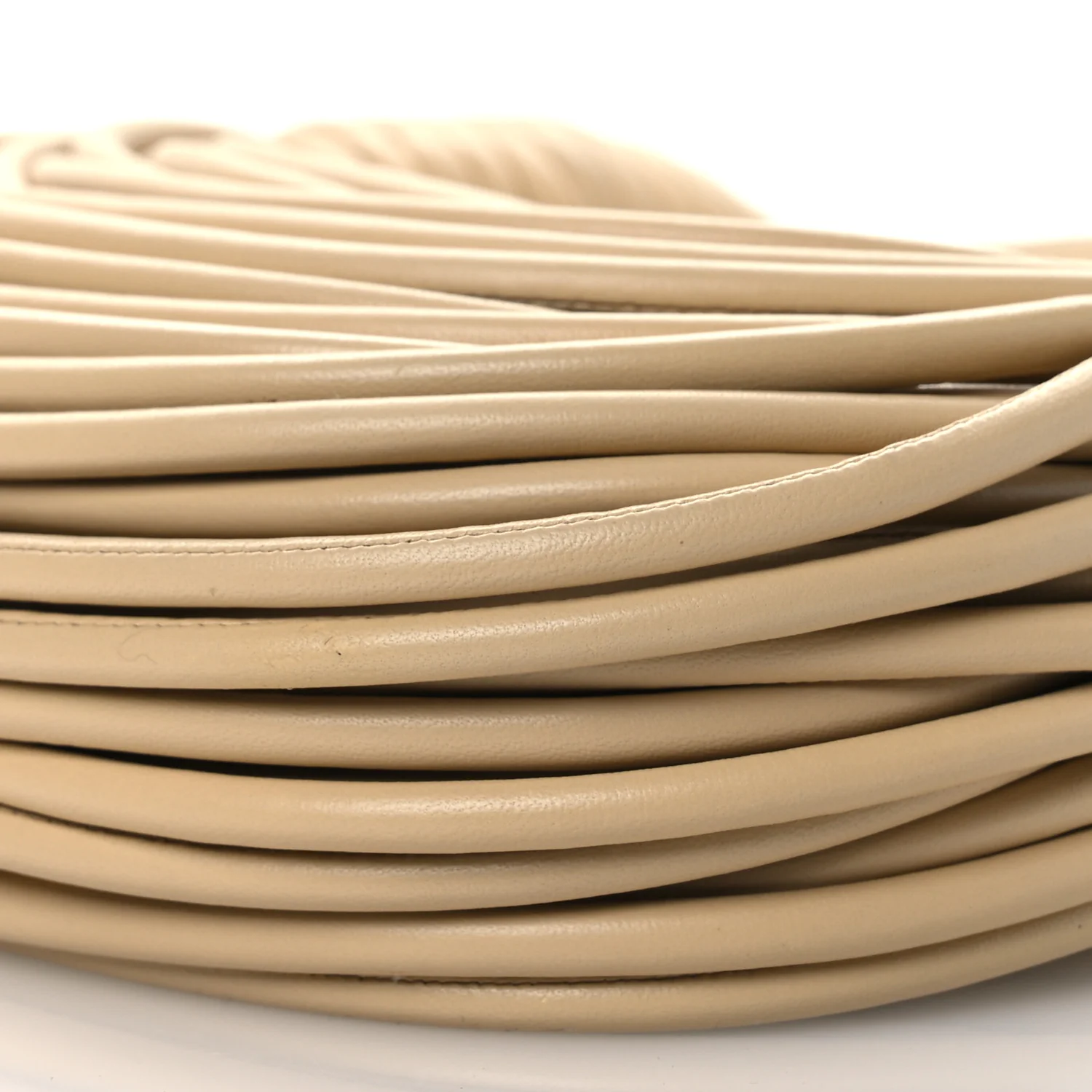 Nappa Mini Tubular Double Knot Porridge - Top Club