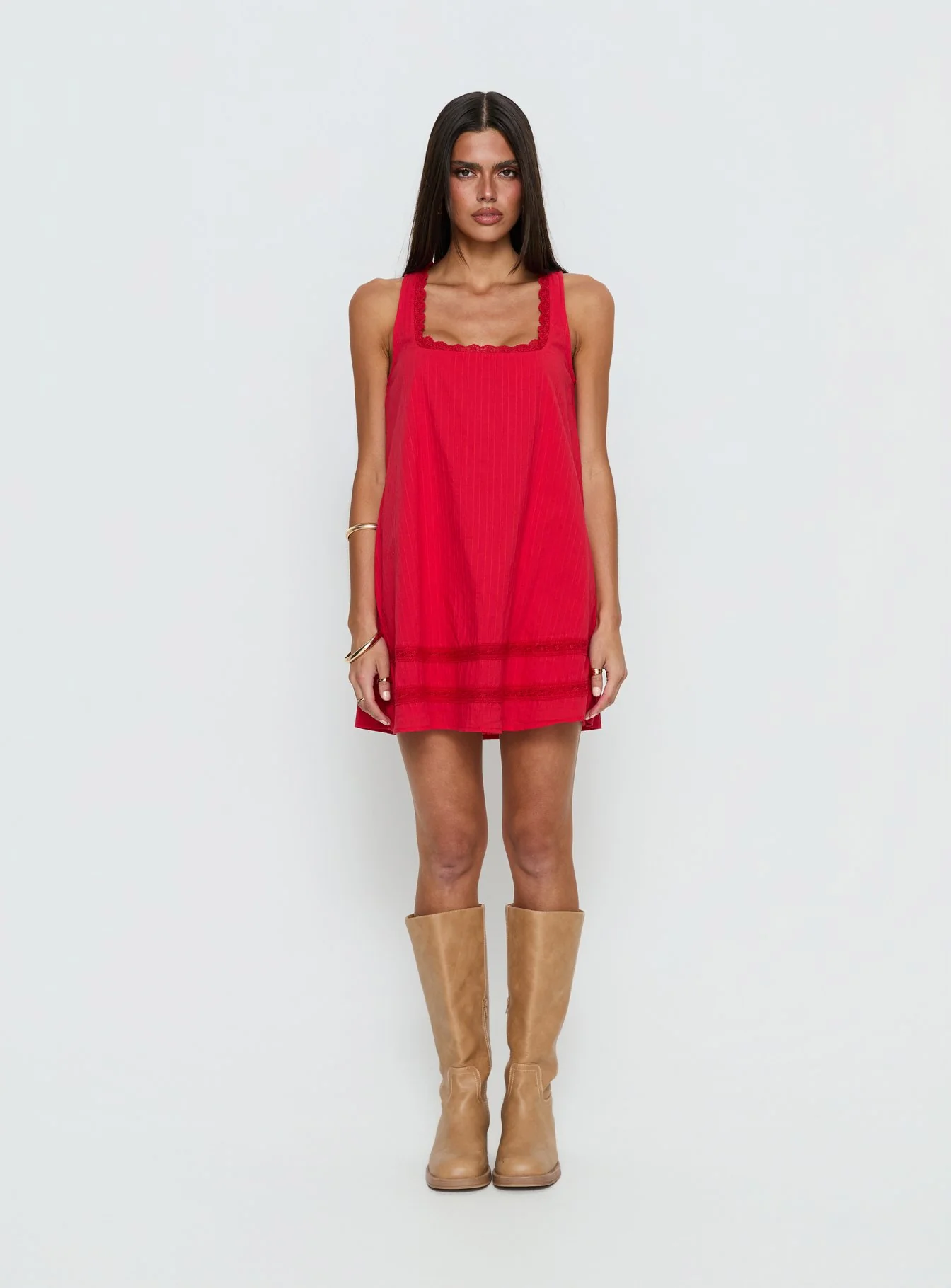 Alanah Mini Dress Red
