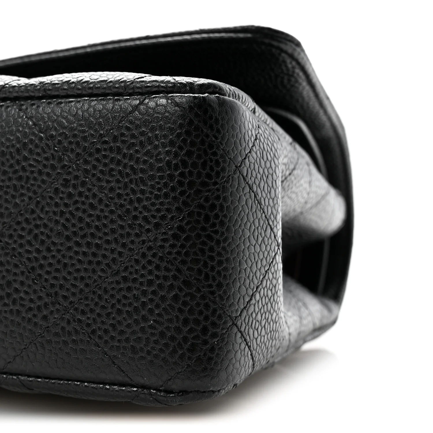 Caviar Quilted Medium Double Flap Black - Top Club
