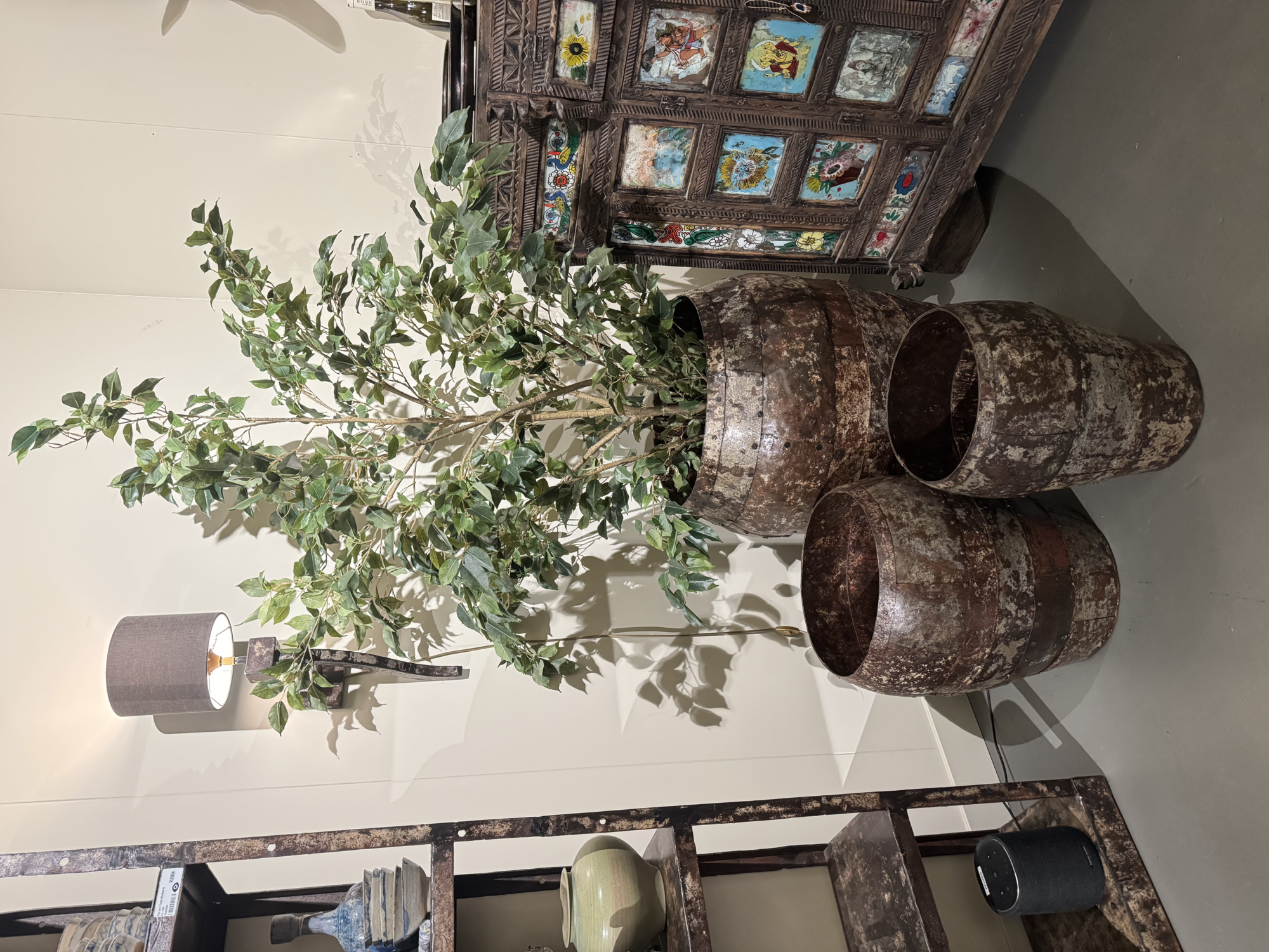 IJzeren planters SET van 3 unieke