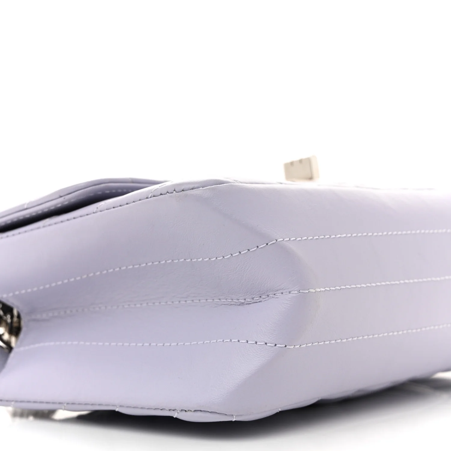Aged Calfskin Chevron Quilted 2.55 Reissue Mini Flap Light Purple - Top Club