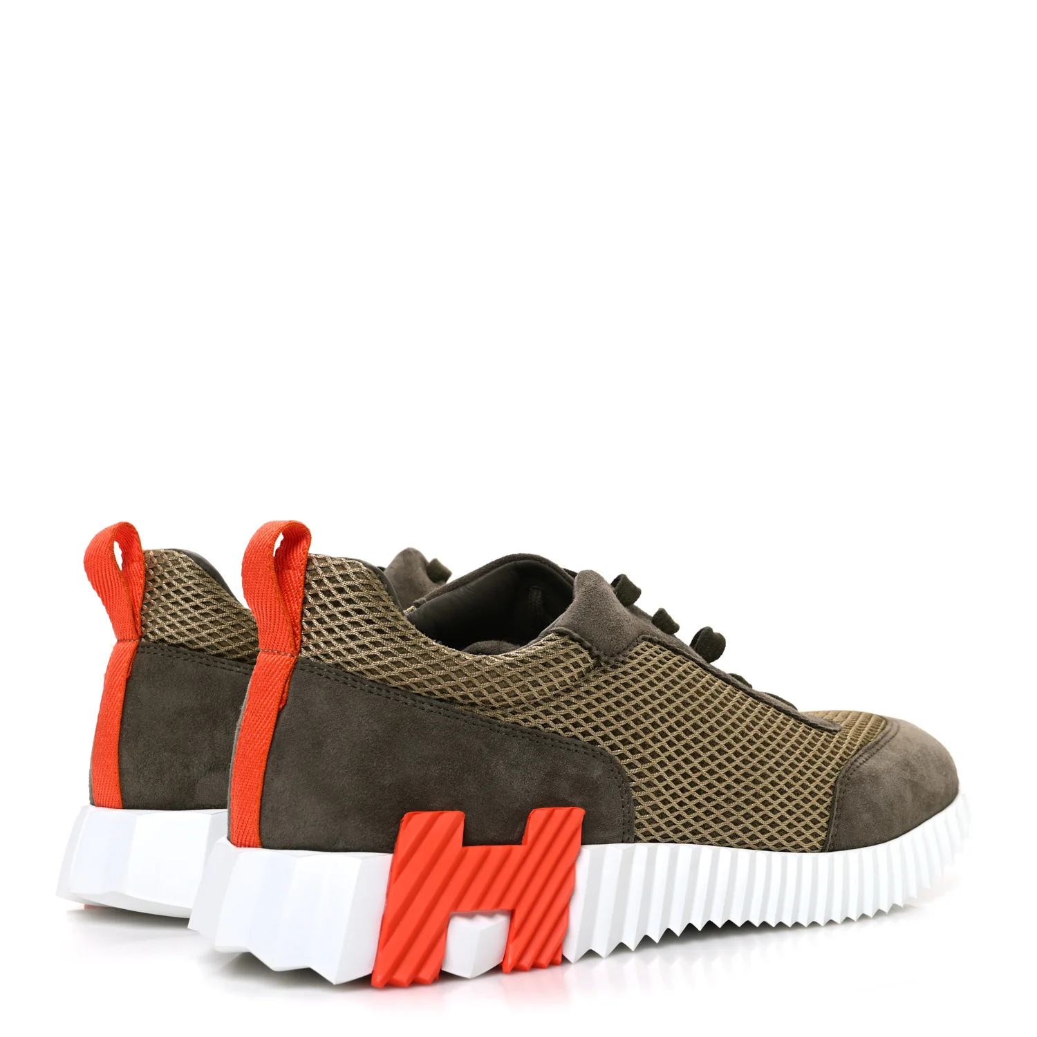 Air Mesh Suede Goatskin Mens Bouncing Sneakers 42 Vert Toundra - Top Club