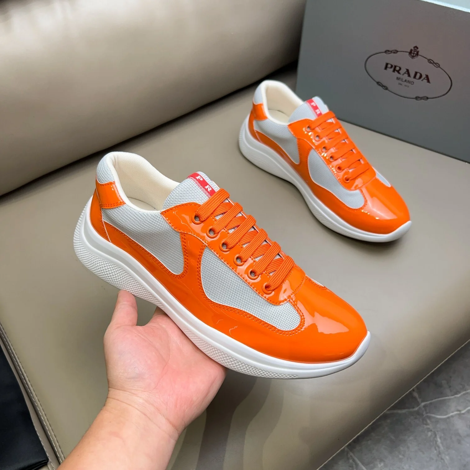 Prada Unisex Sneakers Luxury Fashion Sneakers - Sneaker Replica Workshop