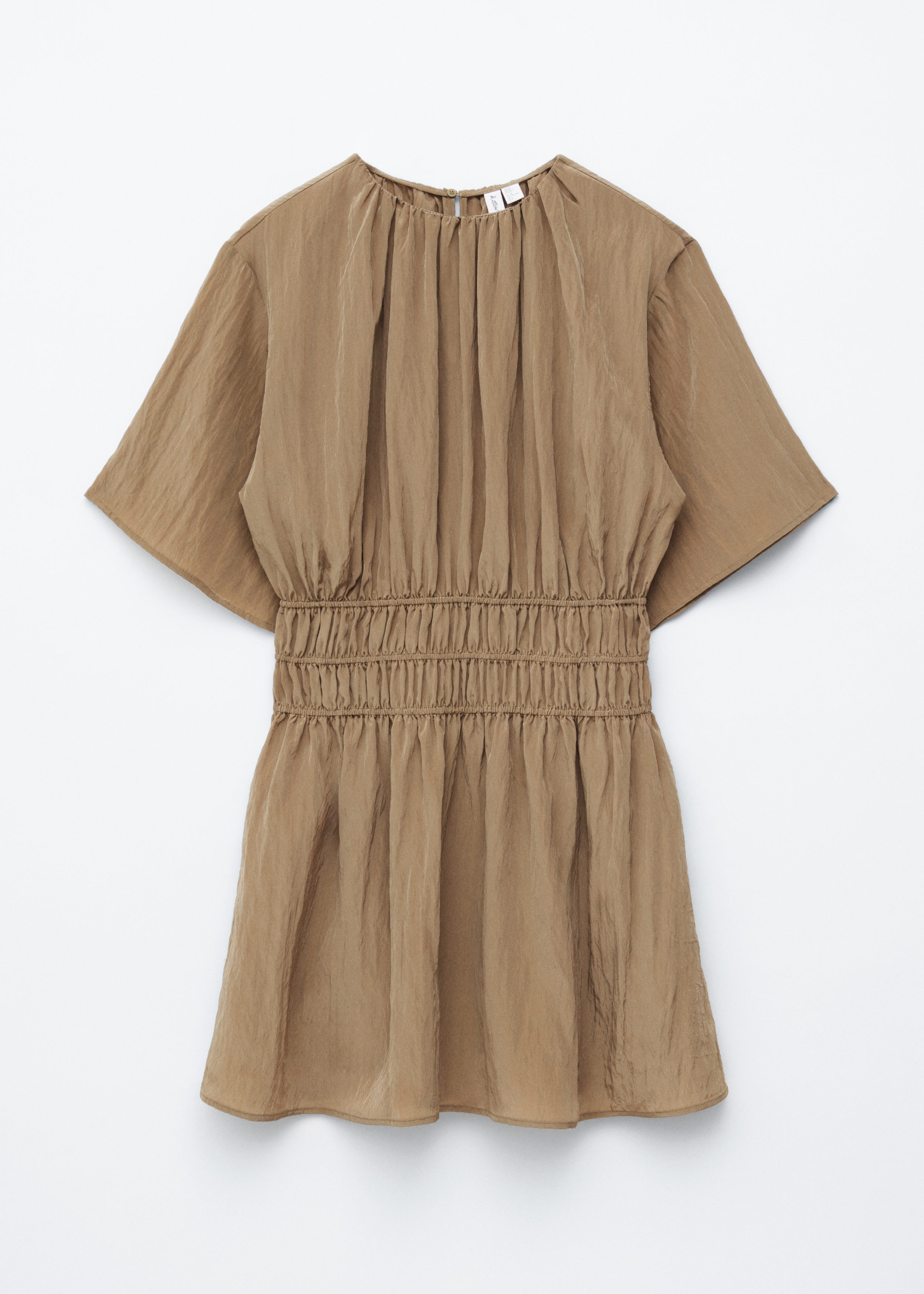 & Other Stories SHORT-SLEEVE RUCHED MINI DRESS
