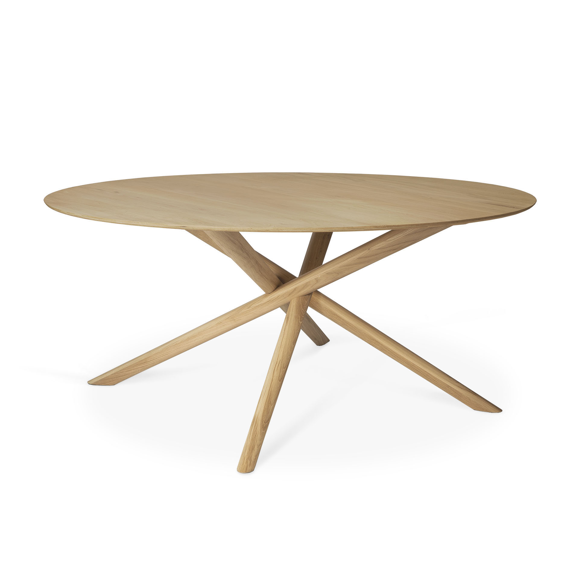 Oak Mikado eettafel - rond 150 - eiken