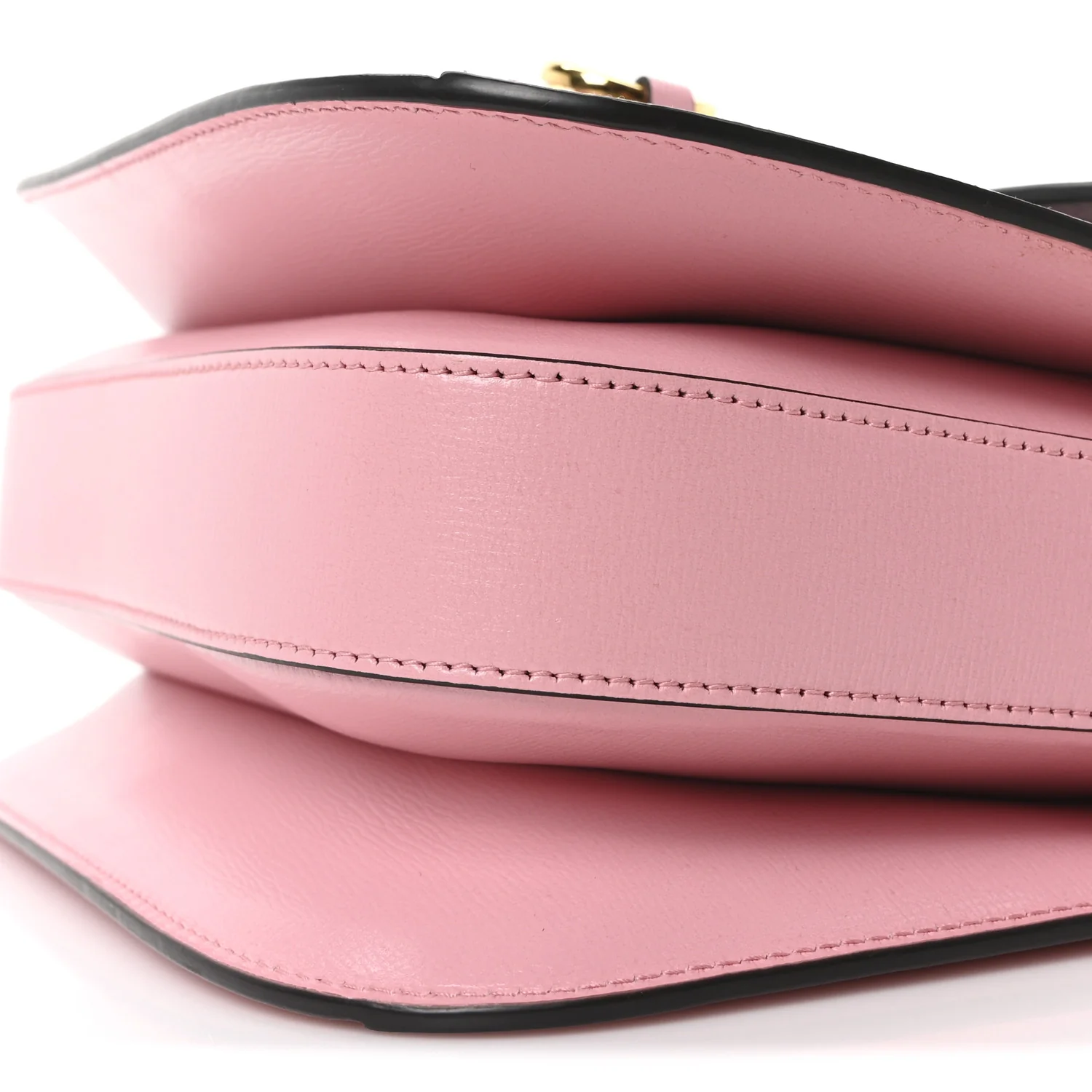 Snakeskin Calfskin Horsebit 1955 Shoulder Bag Blue Pink - Top Club
