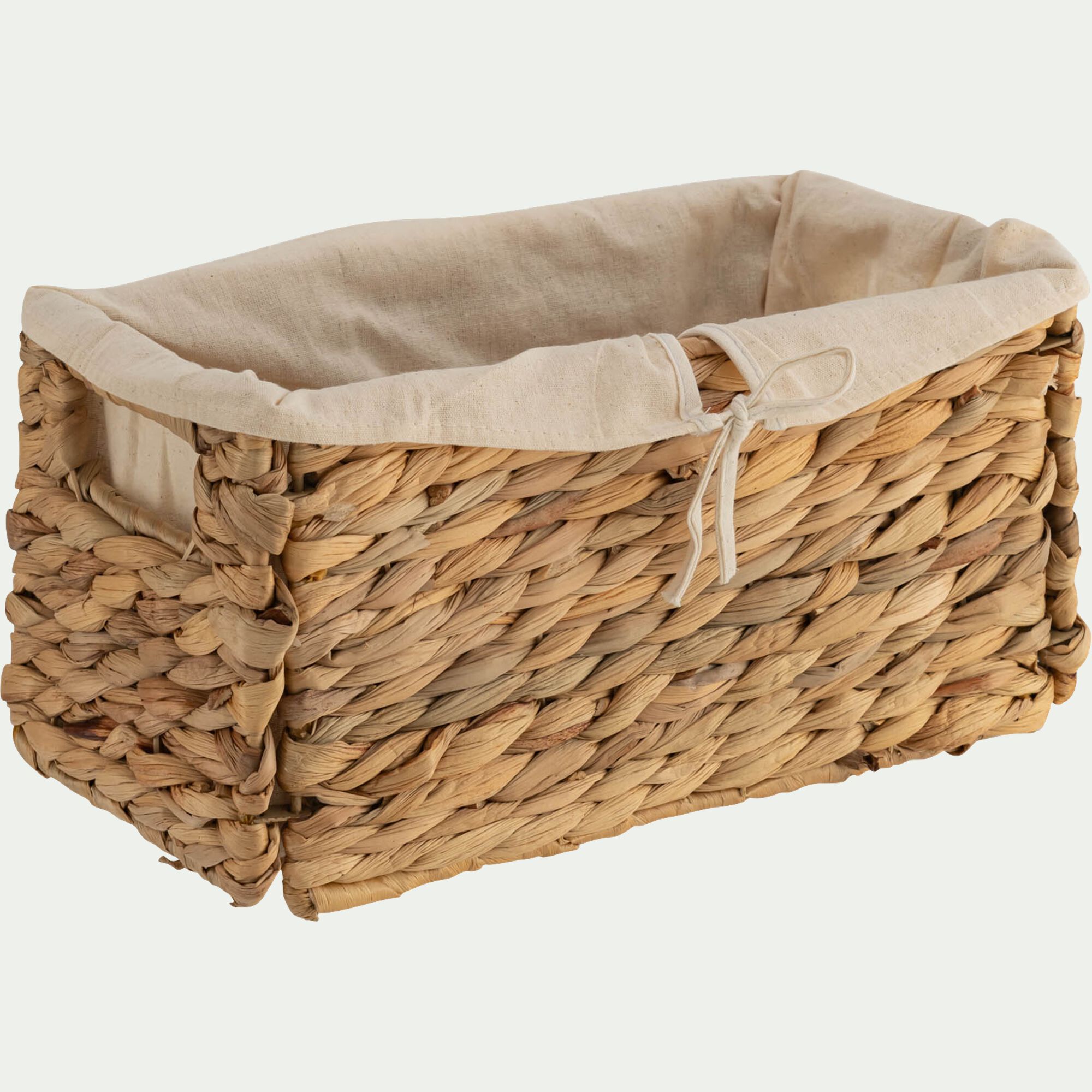 JACINTHE - Panier en jacinthe d'eau H15xL30cm - naturel