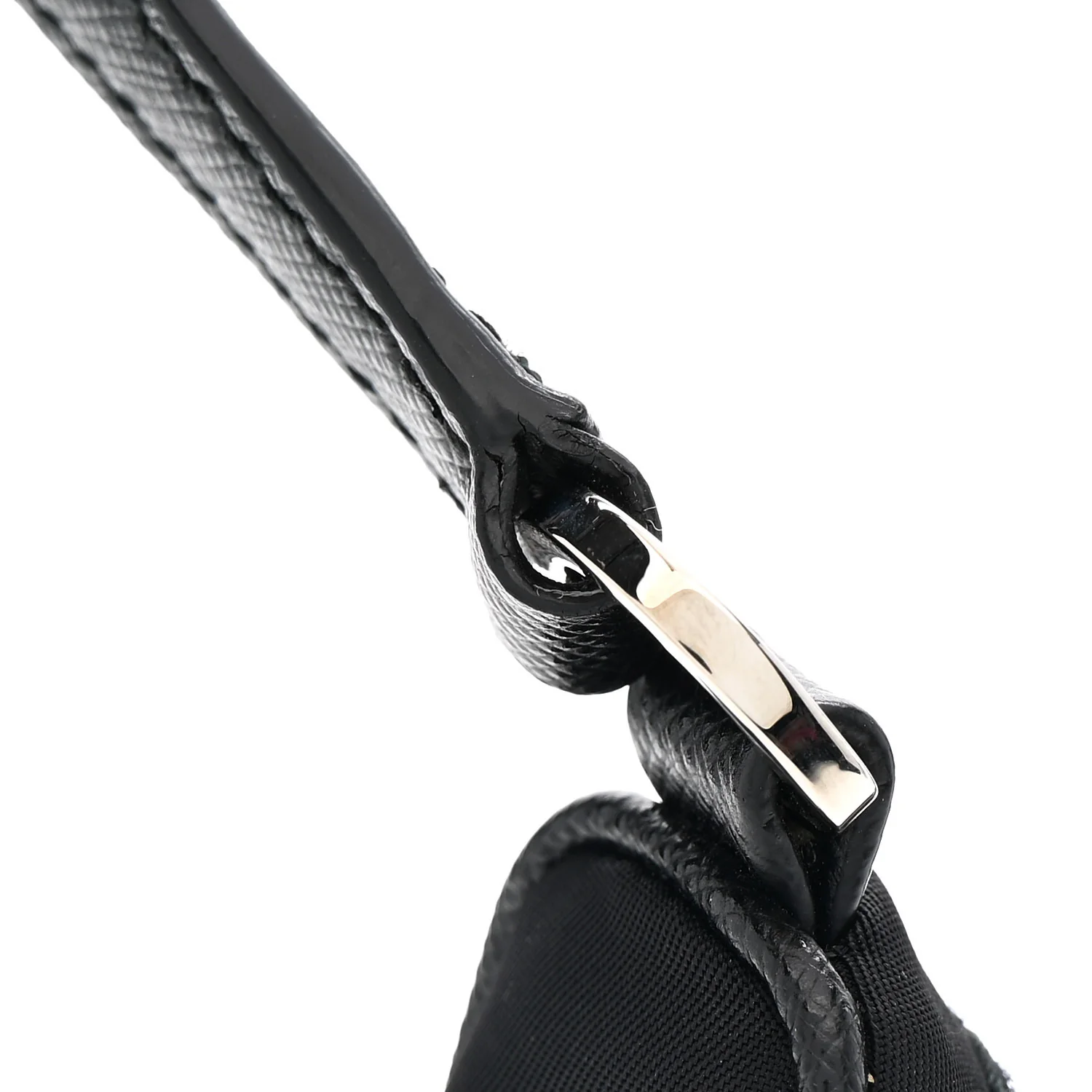 Tessuto Nylon Saffiano Mini Re-Edition 2005 Bag Black - Top Club