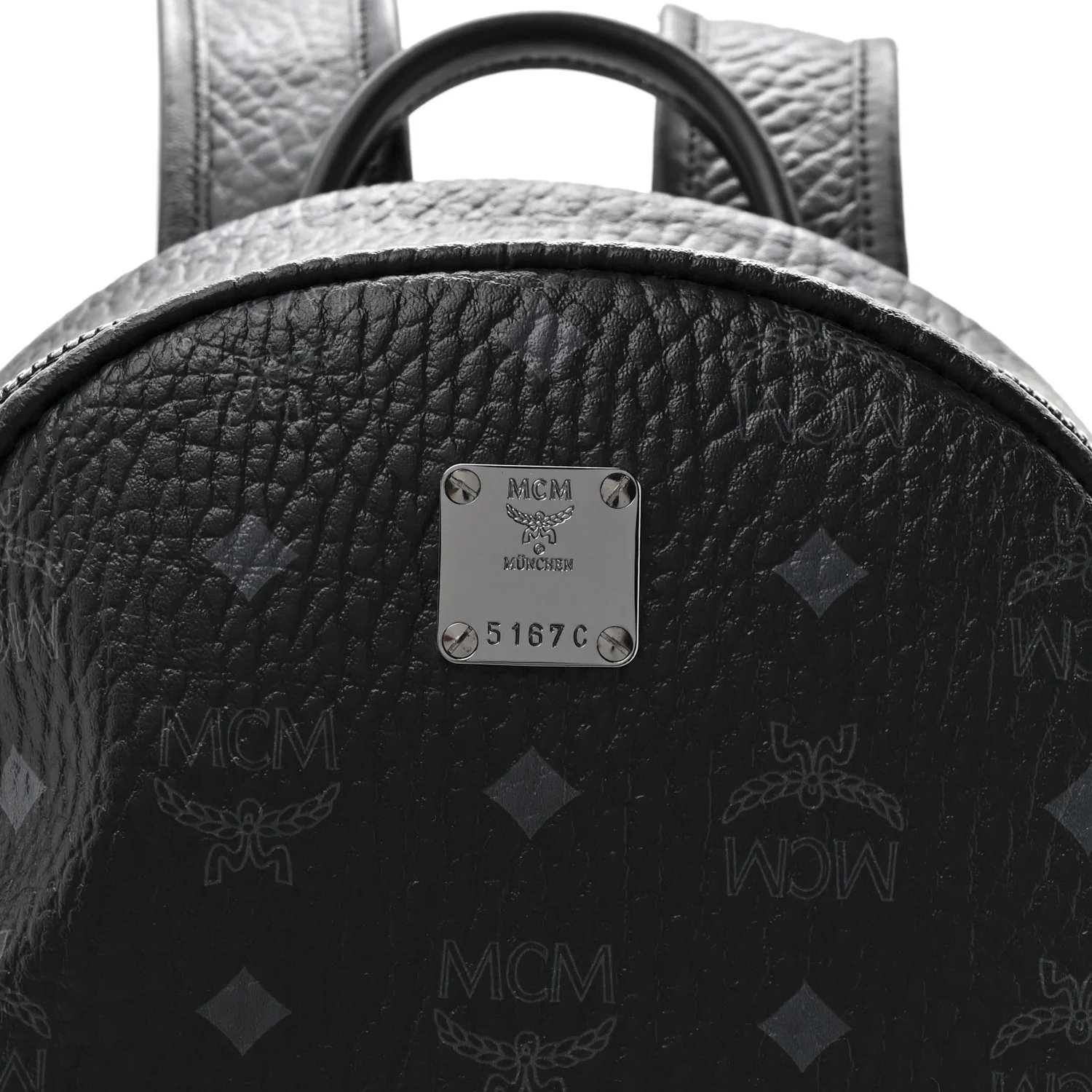Visetos Medium Side Studs Stark Backpack Black - Top Club