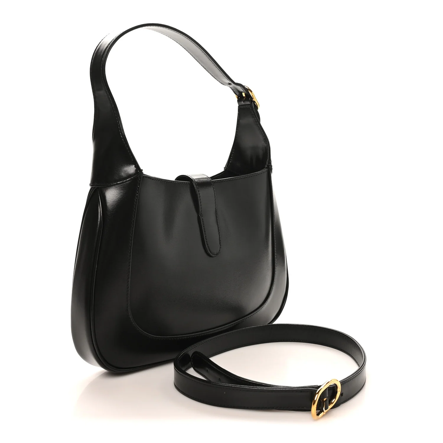 Boarded Dyana Lux Calfskin Small Jackie 1961 Hobo Black - Top Club