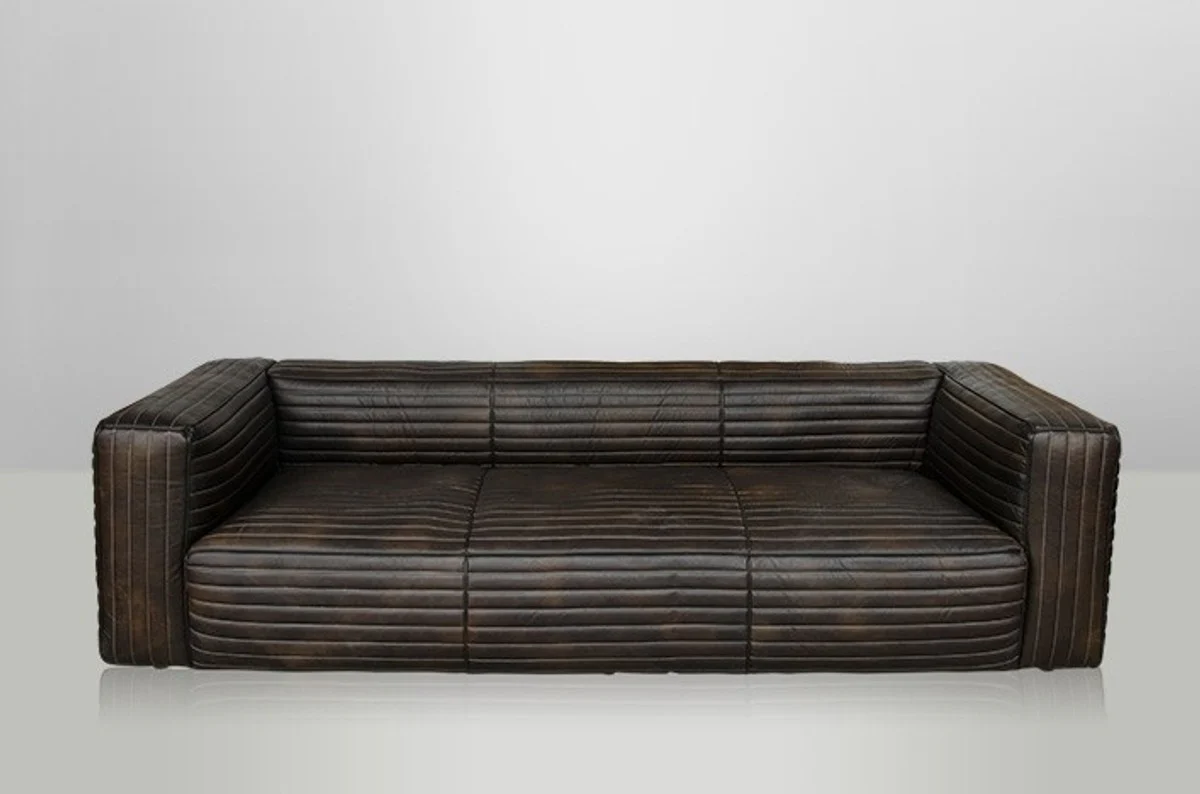 Luxury genuine leather sofa VLAB leather New Fudge - 3 seater - luxury hotel club furniture