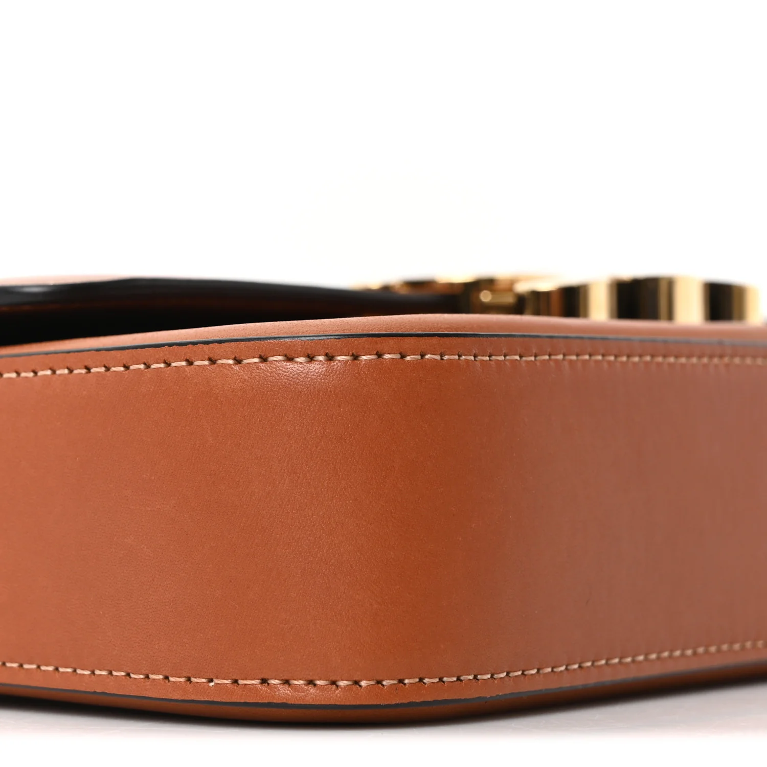 Natural Calfskin Triomphe Shoulder Bag Tan - Top Club