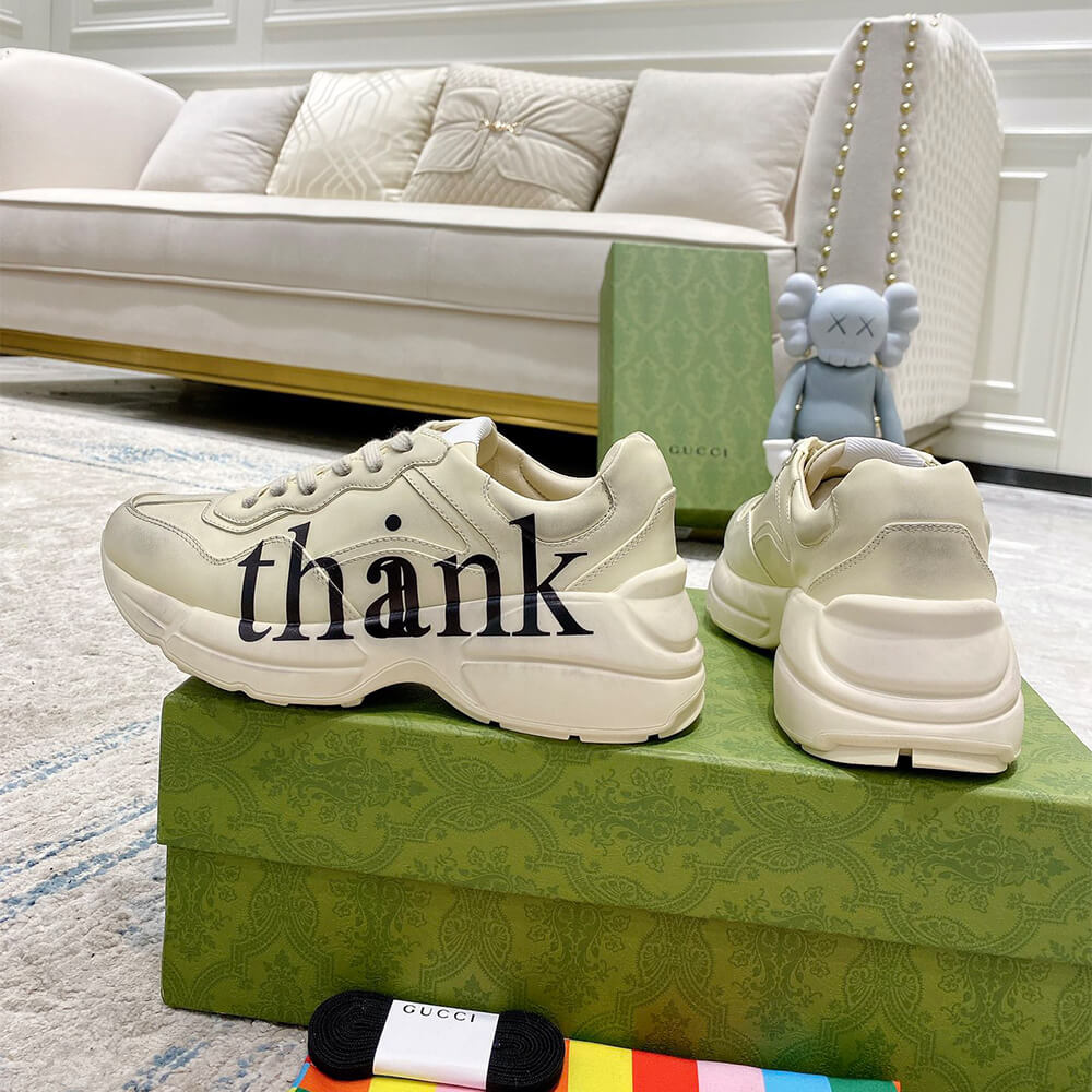 Gucci Rhyton  Think   Thank  Sneaker - Top Club