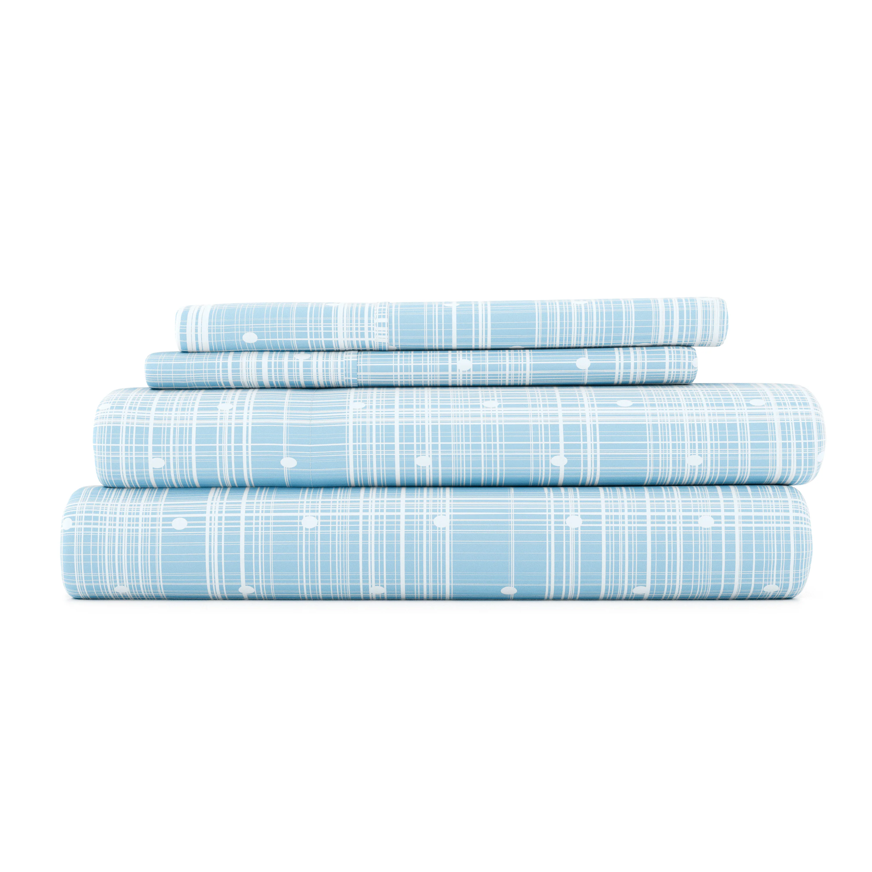 Polkadot Pattern 4-Piece Sheet Set