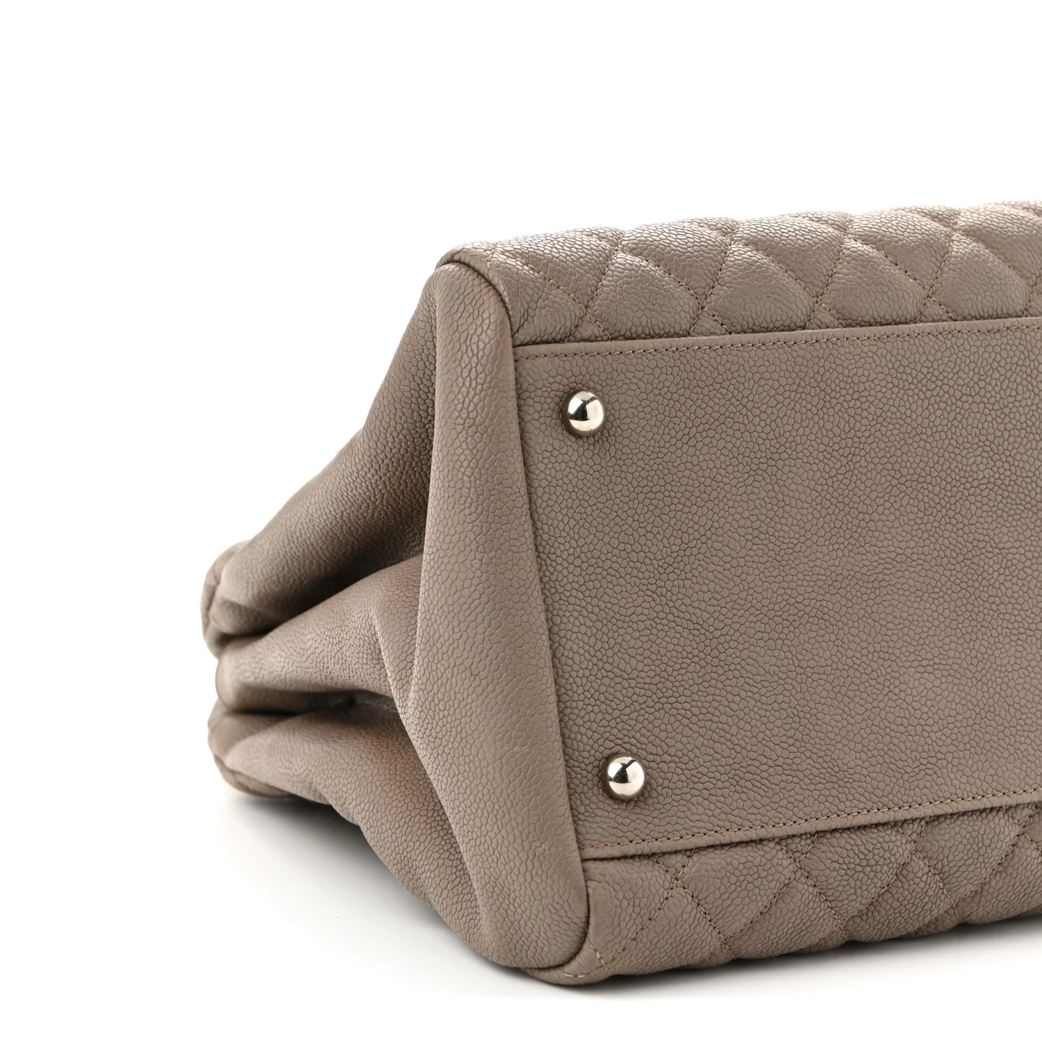 Caviar Quilted Large Just Mademoiselle Beige - Top Club