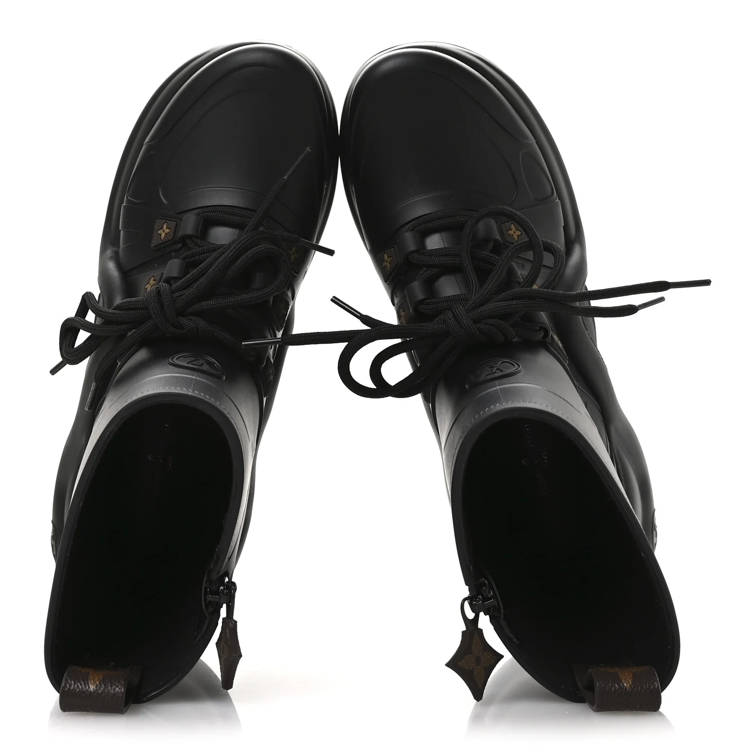 Mat Rubber Monogram LV Archlight Sneaker Boots 38 Black