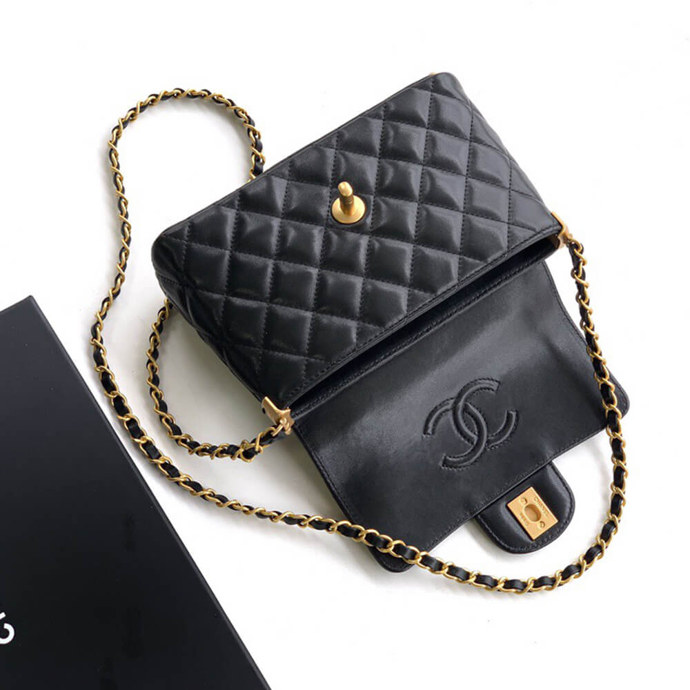 CHANEL Small Flap Bag with Top Handle(HIGH-END GRADE) - Top Club