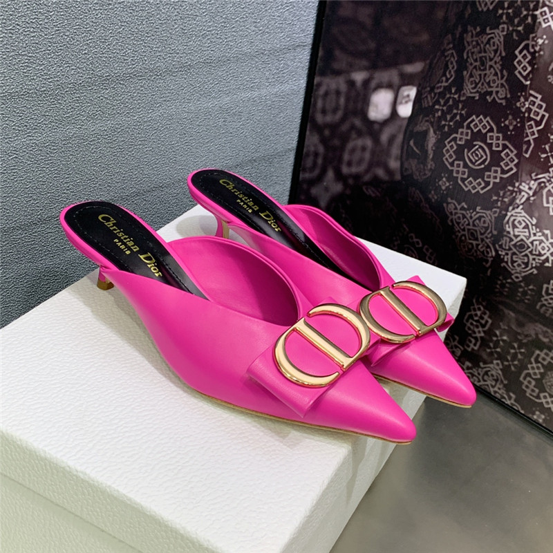 Dior spring and summer new jelly-colored pointed mules - Sneaker Replica Workshop