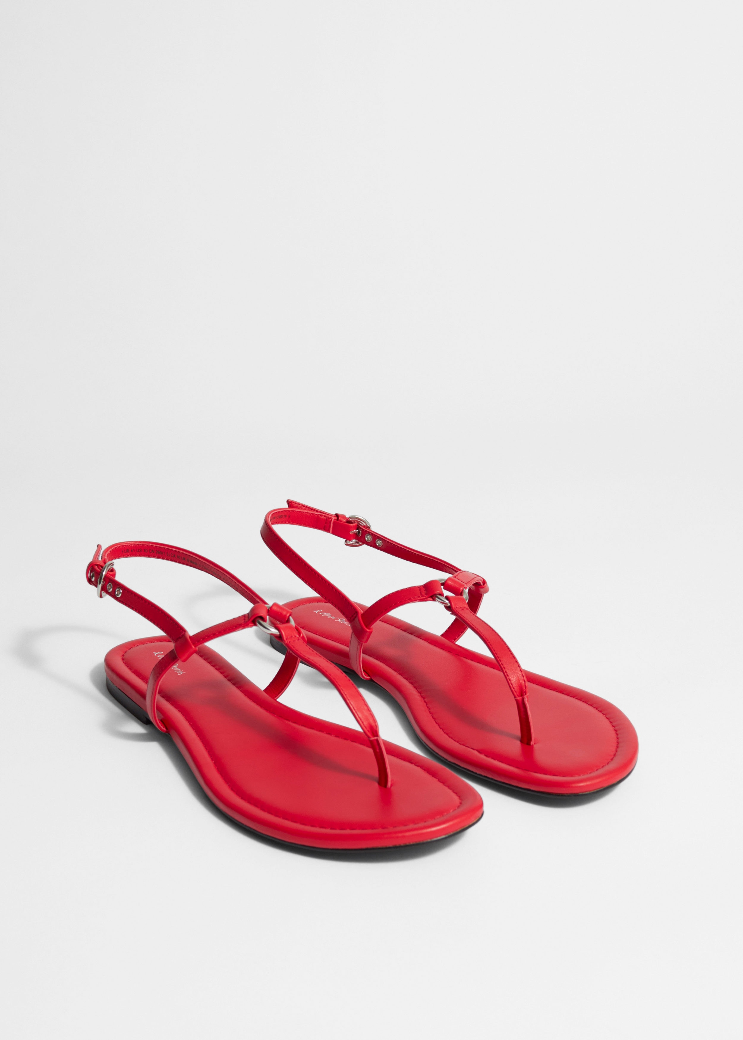 & Other Stories T-BAR LEATHER SANDALS