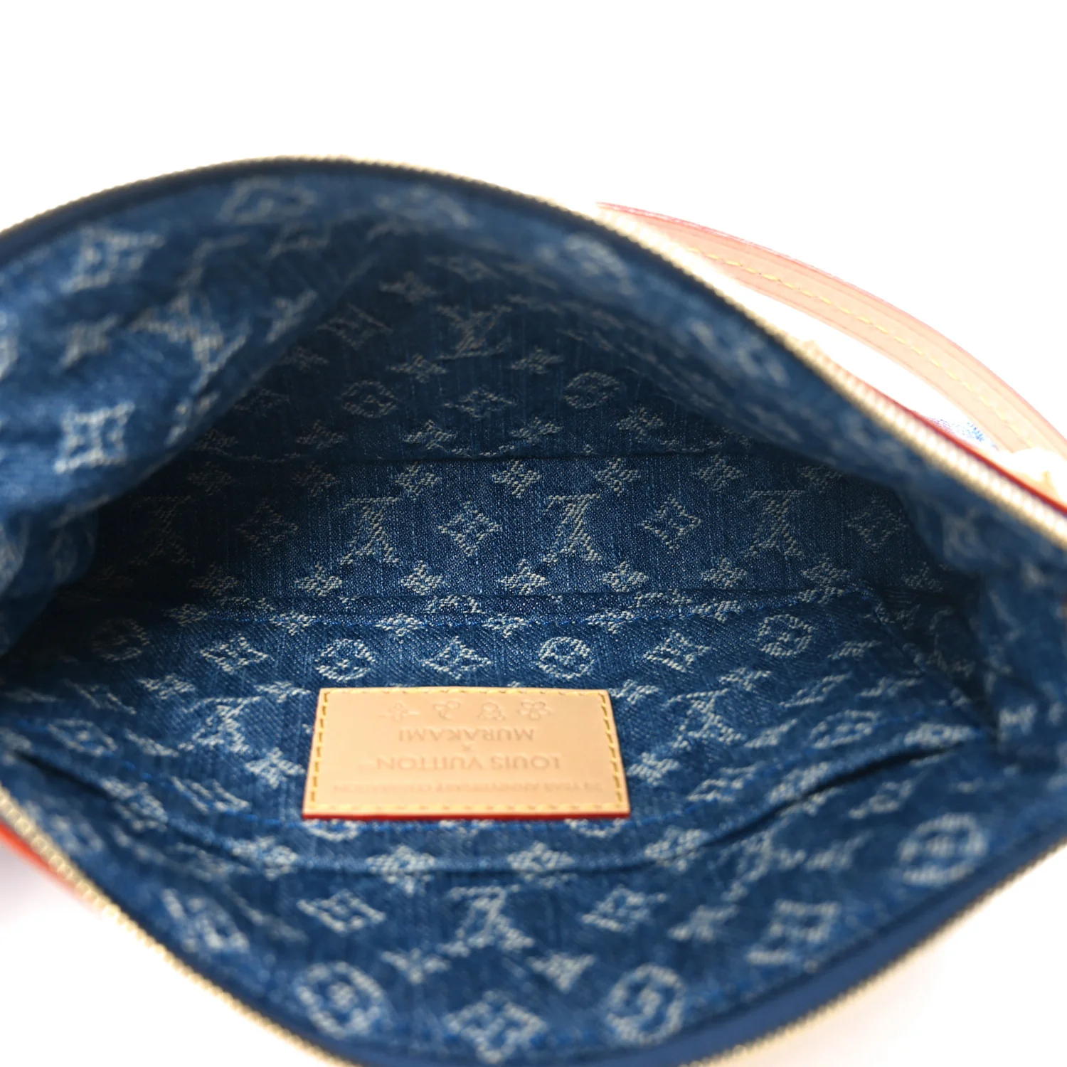 LV X TM Monogram Denim Cerises Pochette Accessories Blue - Top Club