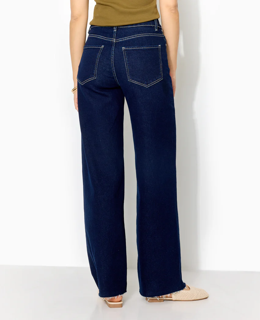 Pimkie J71-1 / Jean wide taille haute bas coupés