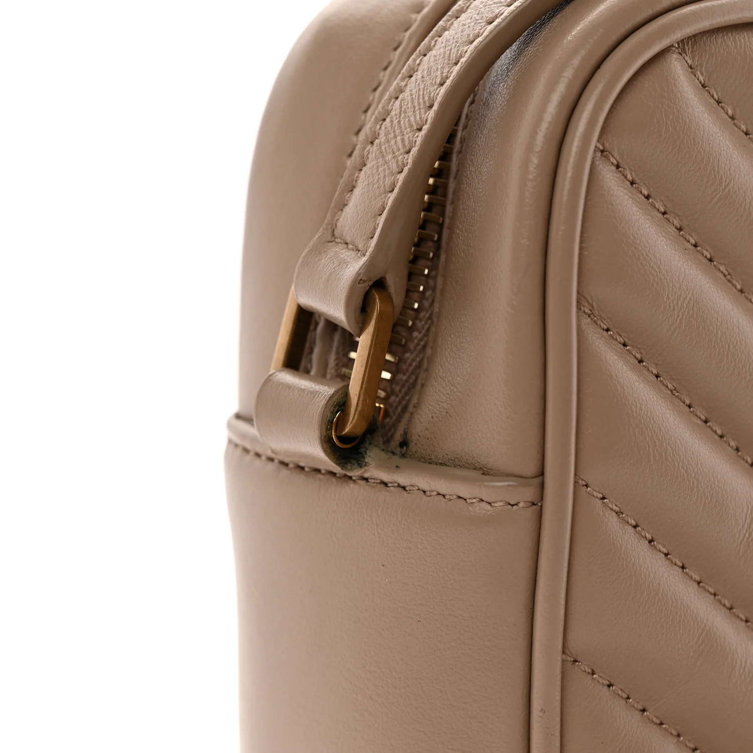 Calfskin Matelasse Monogram Lou Camera Bag Dark Latte - Top Club