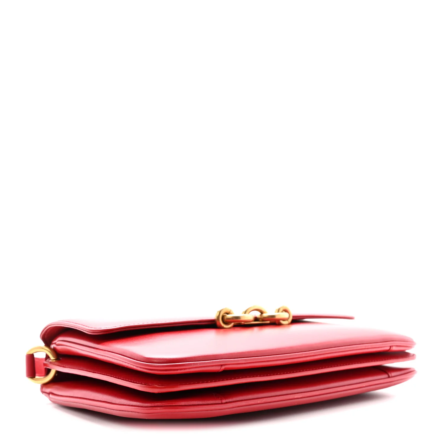 Smooth Calfskin Le Maillon Satchel Rouge Eros - Top Club