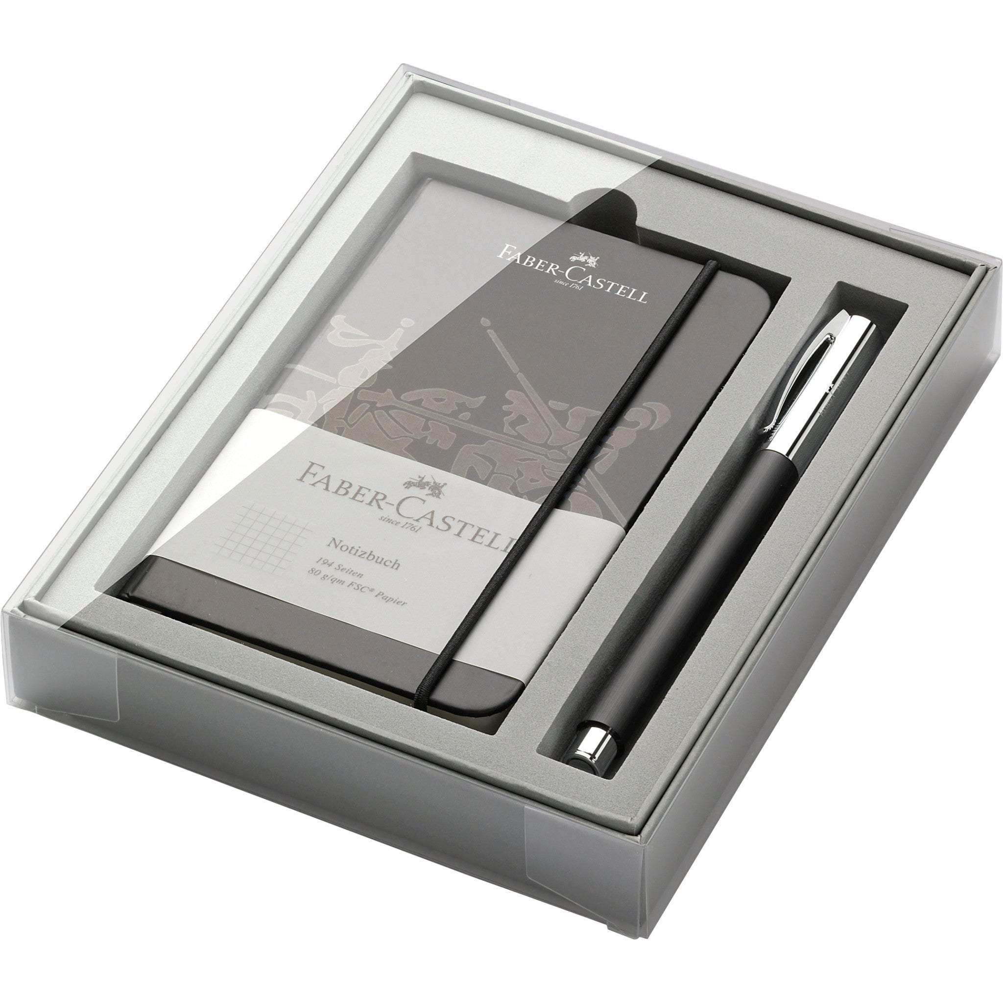 Ambition Rollerball Pen, Black Resin Gift Set