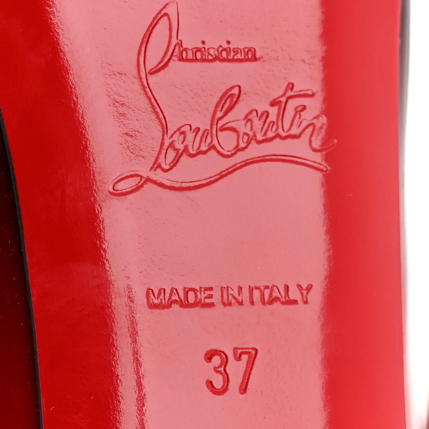 Patent Degrade New Very Prive 120 Pumps 37 Black Red - Top Club