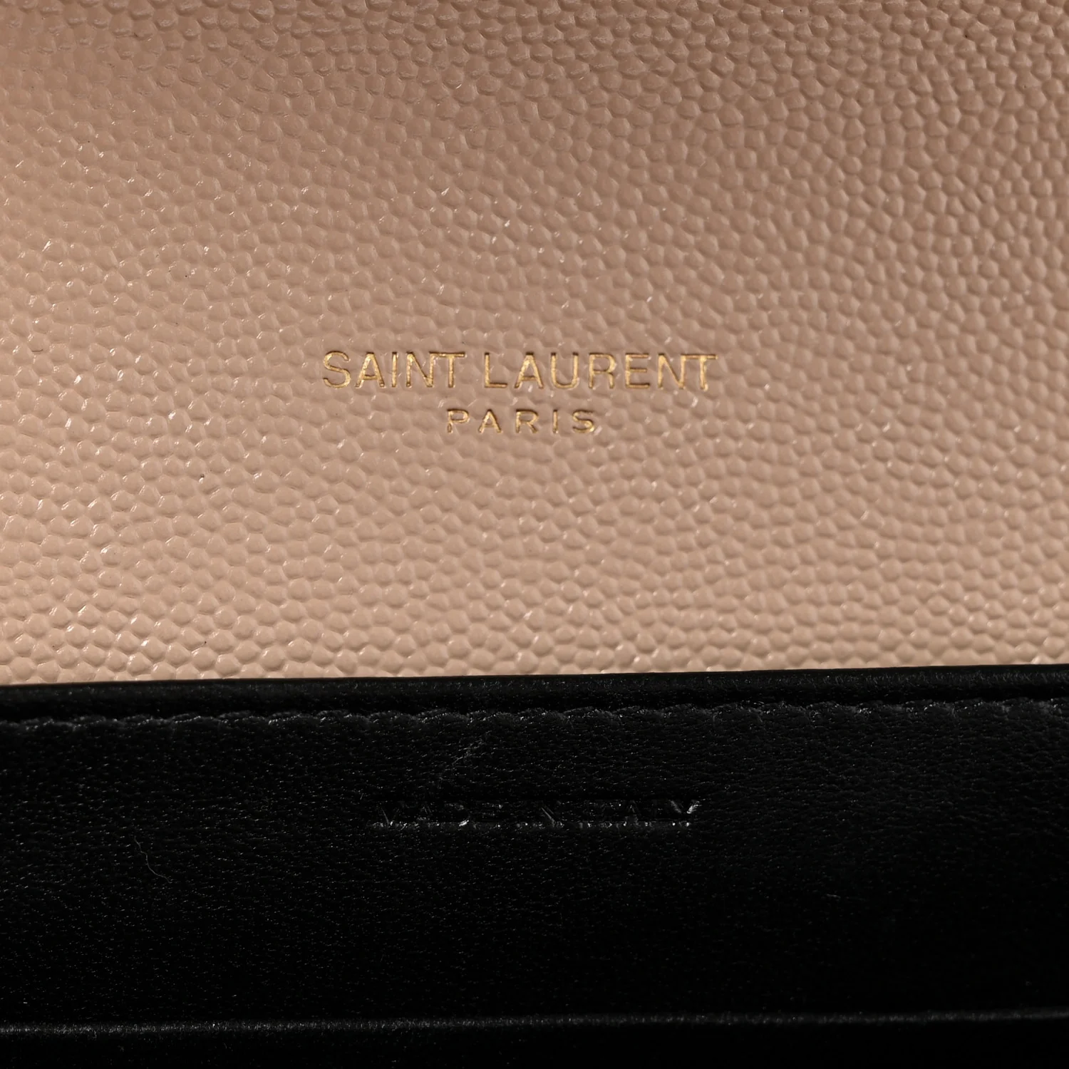 Grain De Poudre Monogram Cassandra Chain Wallet  Dark Beige - Top Club