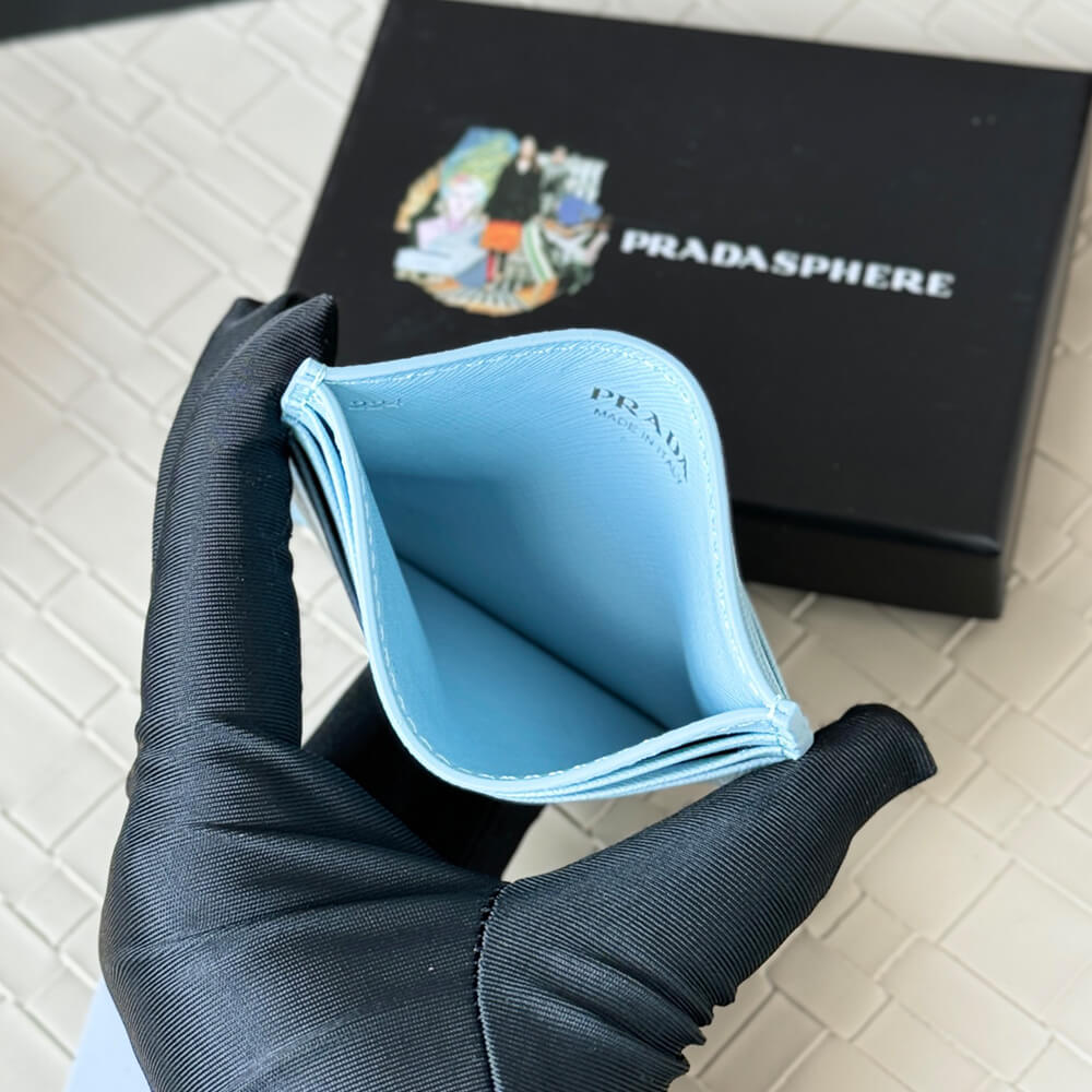 Prada Saffiano Leather Card Holder - Top Club