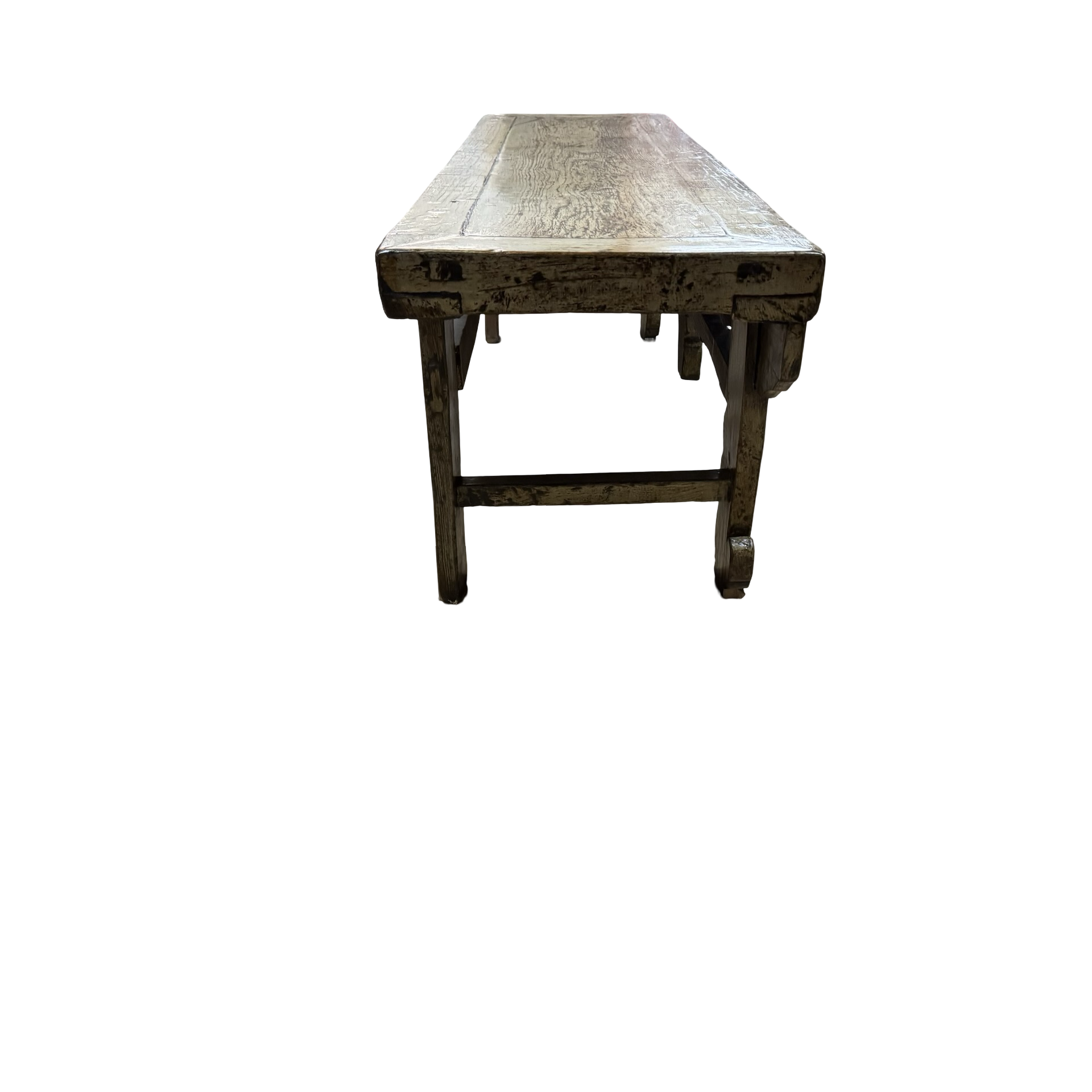 Dressoir laag creme/geel uniek