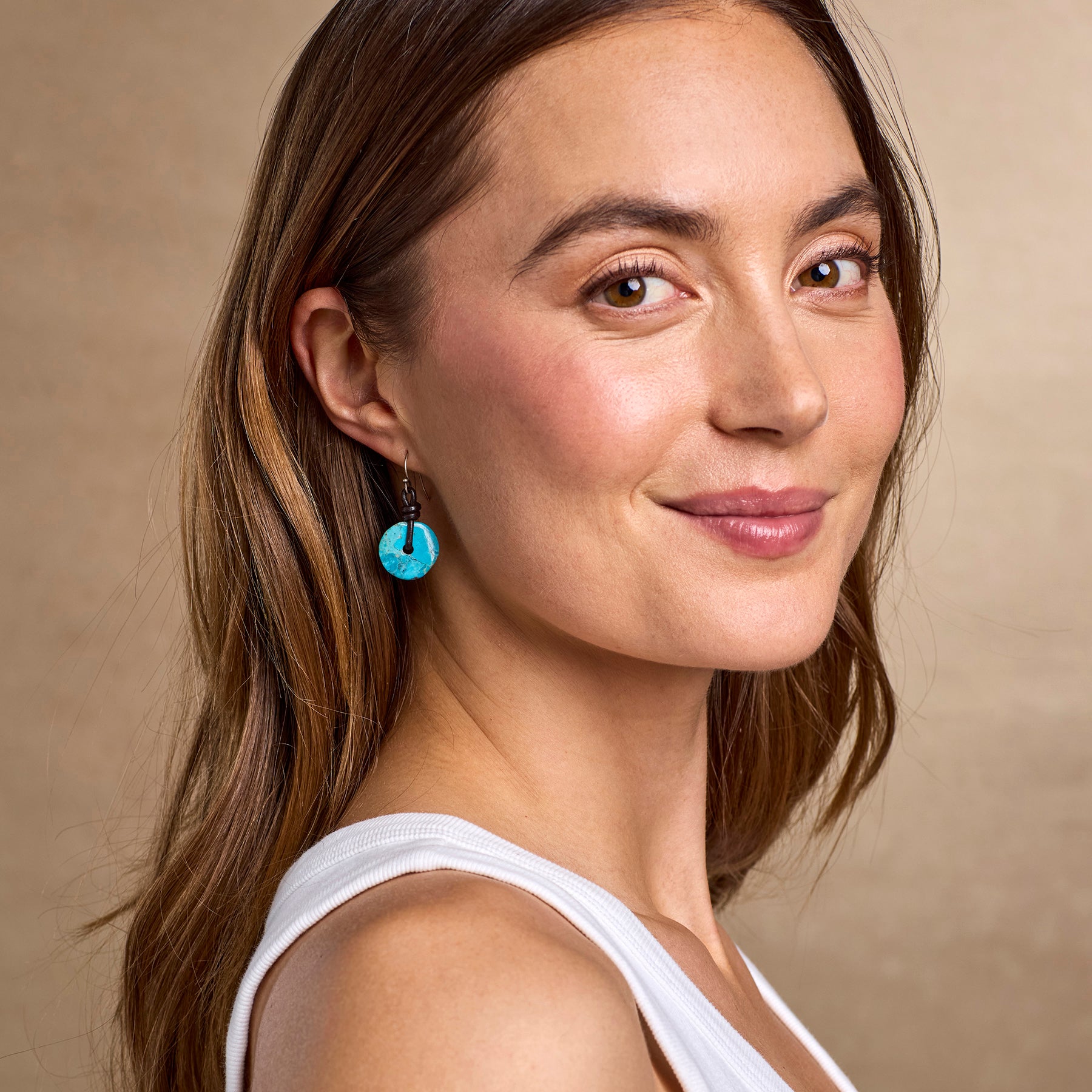 Turquoise Disk Earrings - Sundance Living
