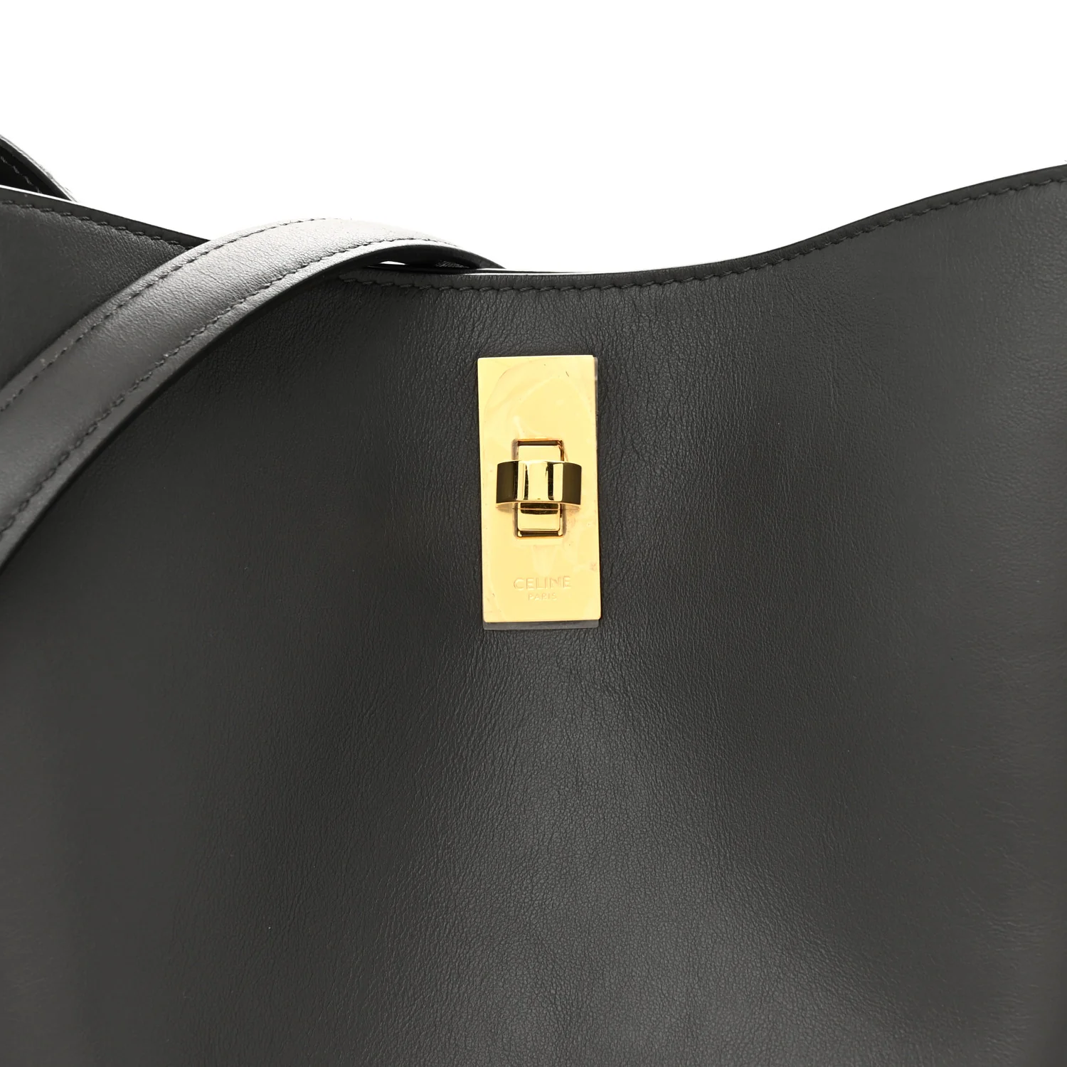 Smooth Calfskin Bucket 16 Bag Anthracite - Top Club