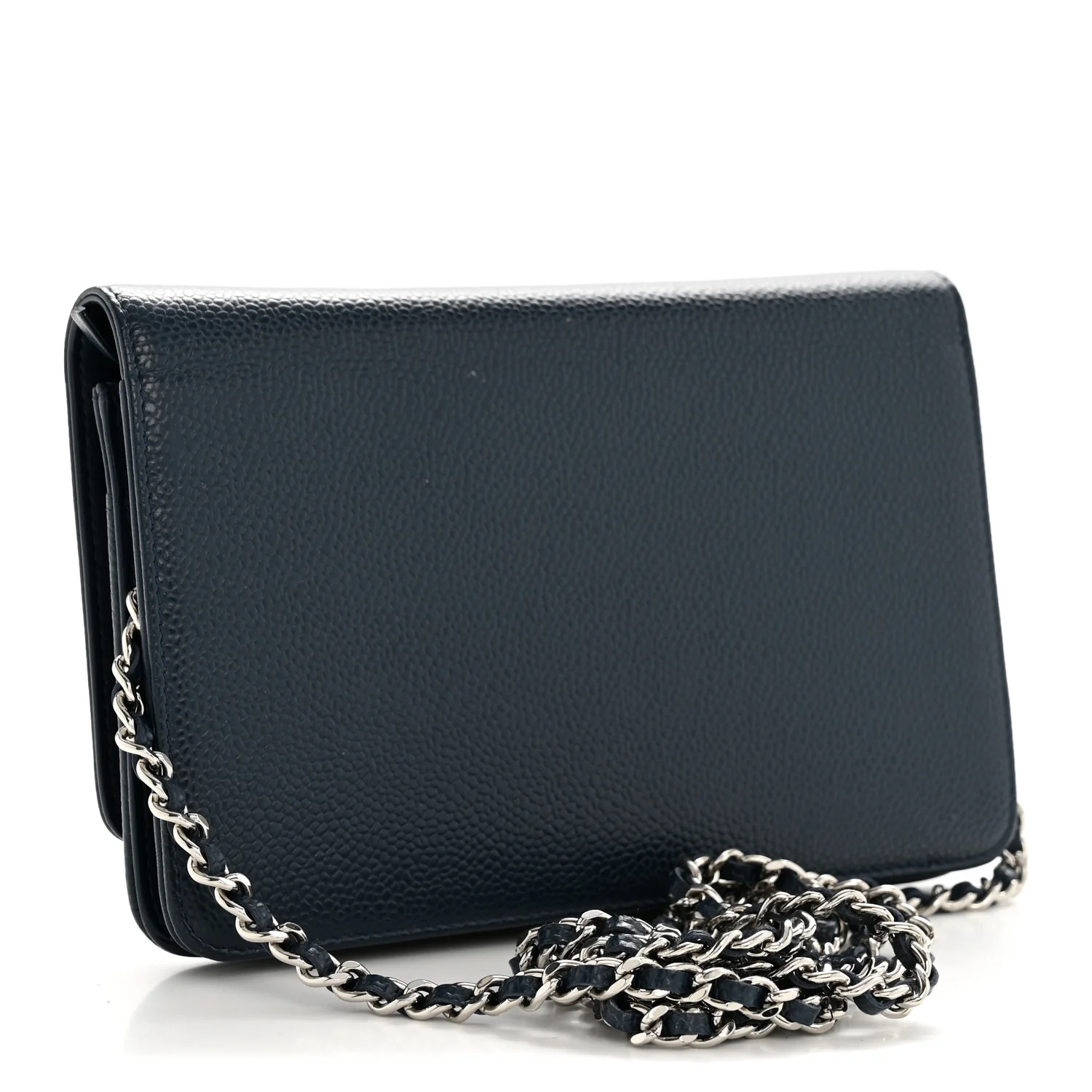 Caviar Timeless CC Wallet on Chain WOC Navy Blue - Top Club