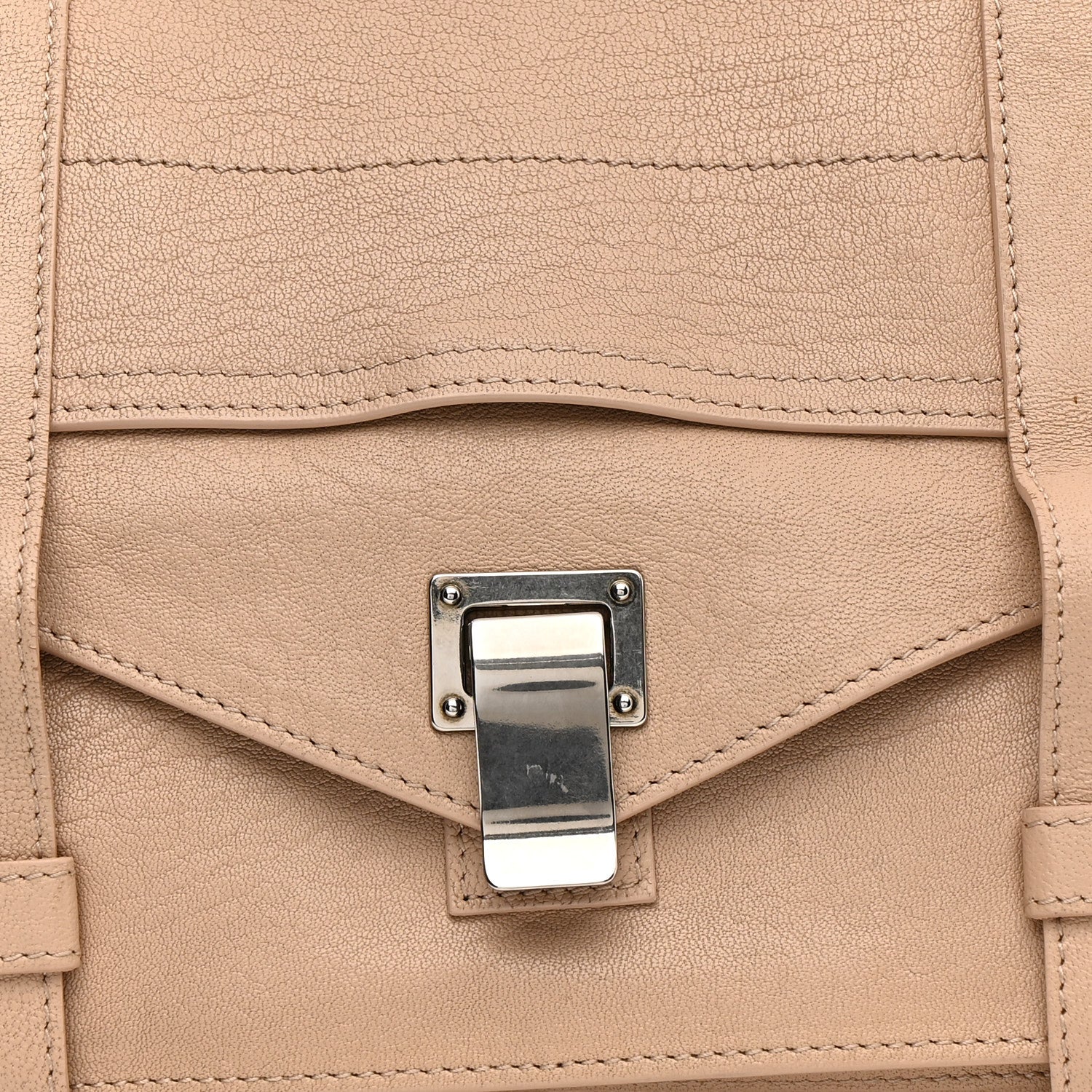 Lambskin Medium PS1 Satchel Nude - Top Club