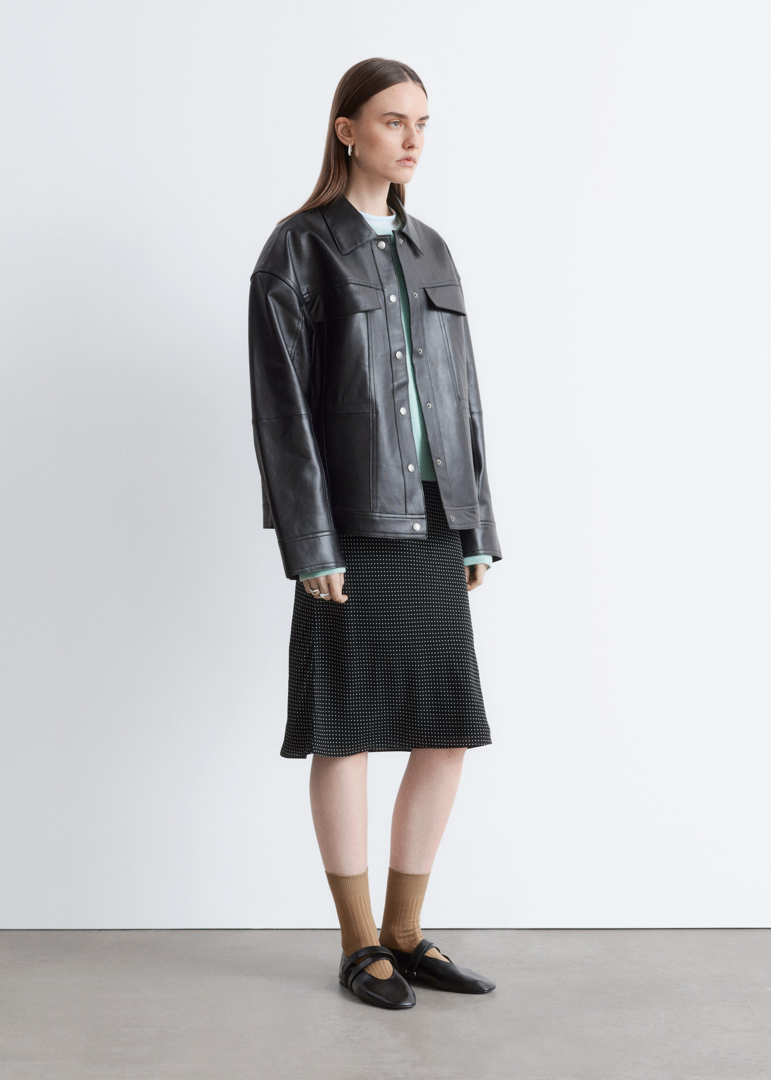 & Other Stories KNEE-LENGTH SLIP SKIRT