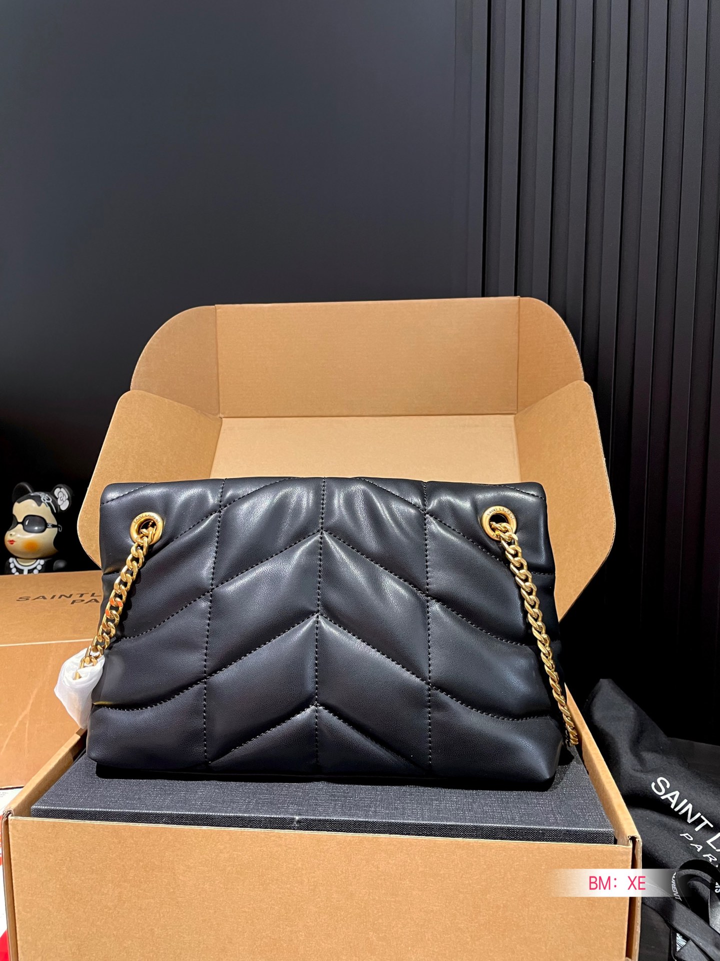 Y PUFFER SMALL SIZE BAG IN QUILTED LAMBSKIN Size: 28*17 CM - Top Club