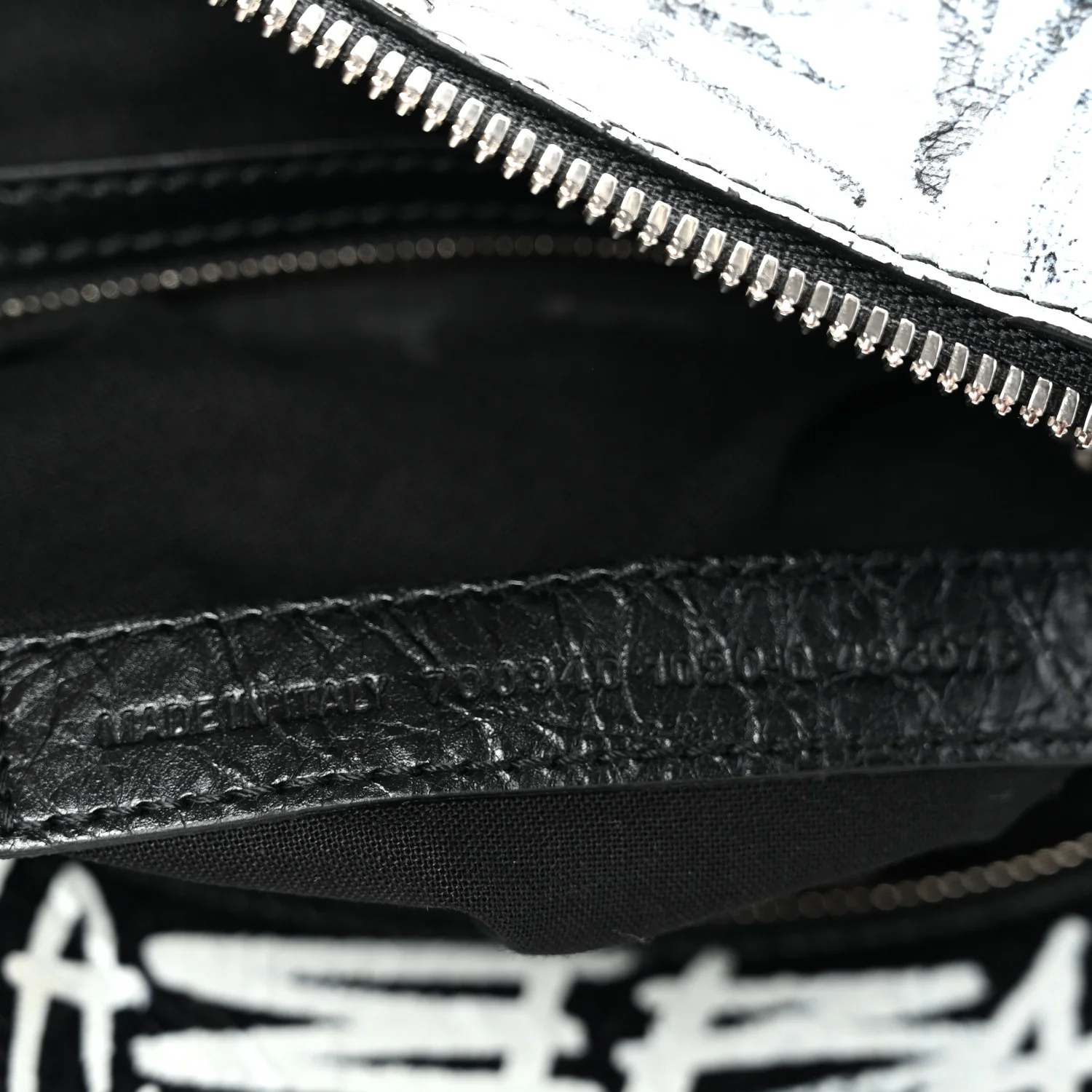 Agneau Arena Graffiti Neo Cagole Handbag XS Black White - Top Club